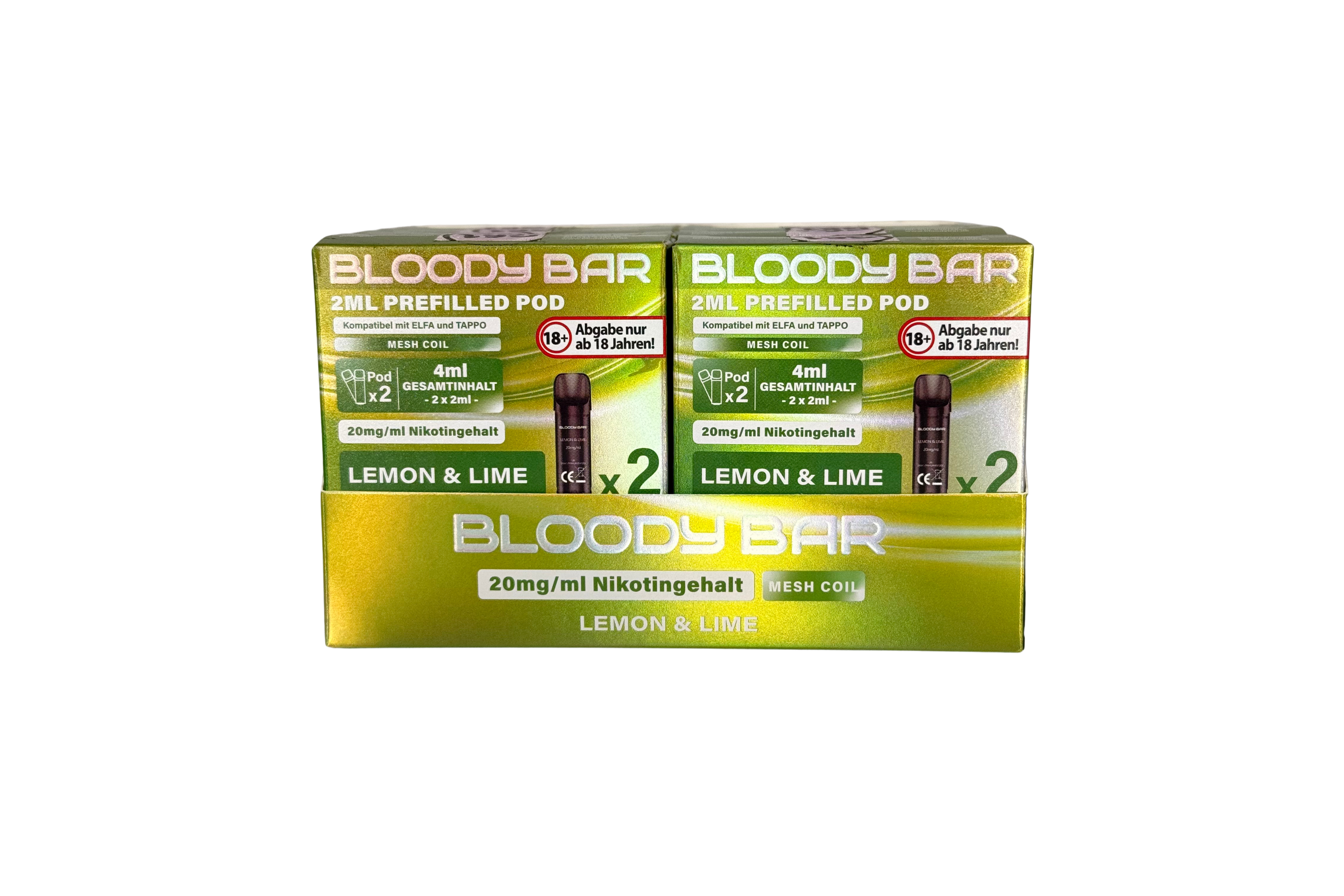Bloody Bar Prefilled Pod - Lemon & Lime - 20mg/ml Nikotin