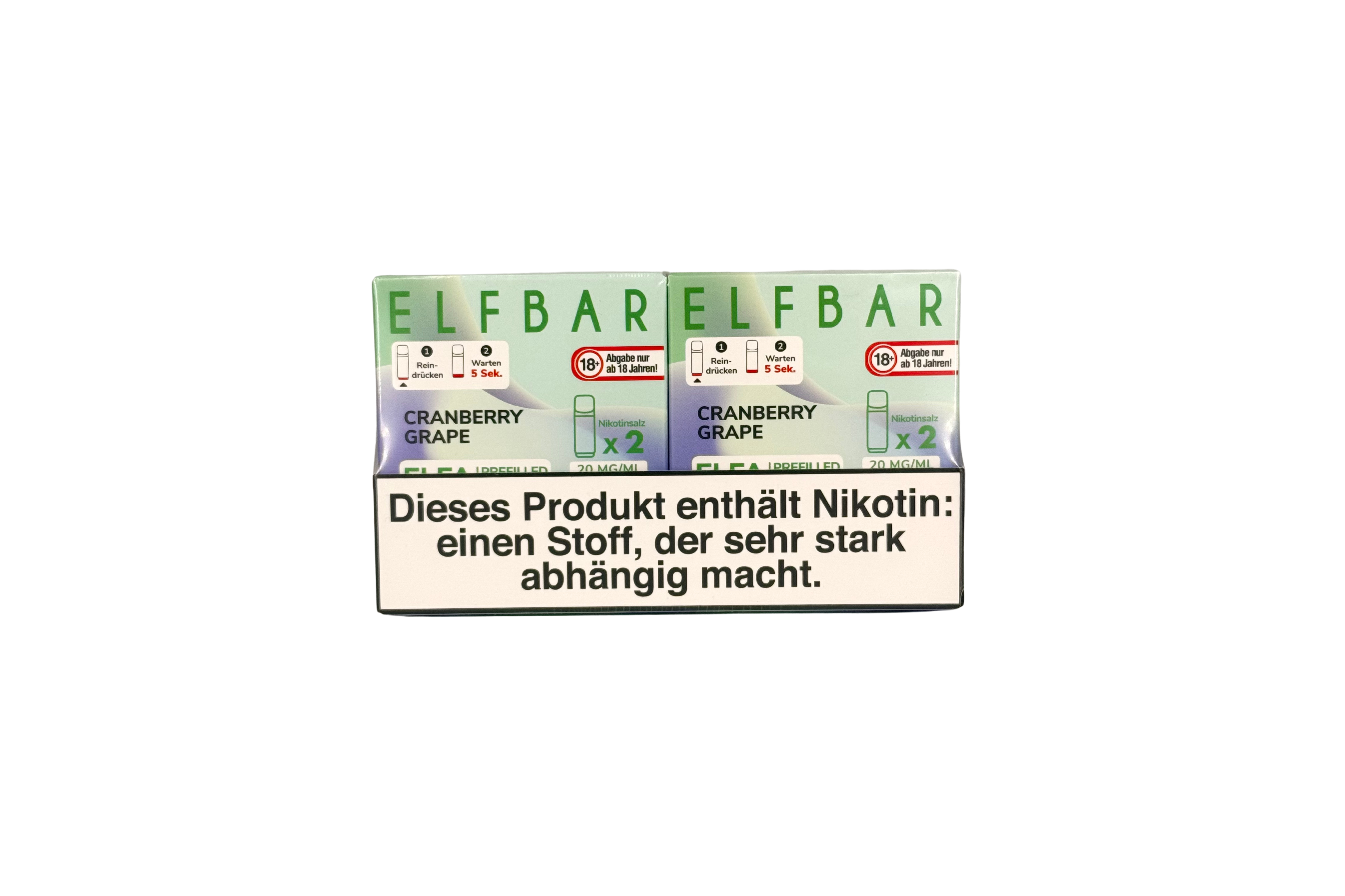 Elfbar ELFA CP Prefilled Pod, Cranberry Grape, VPE: 2 Stk. / Box - 20mg/ml Nikotingehalt