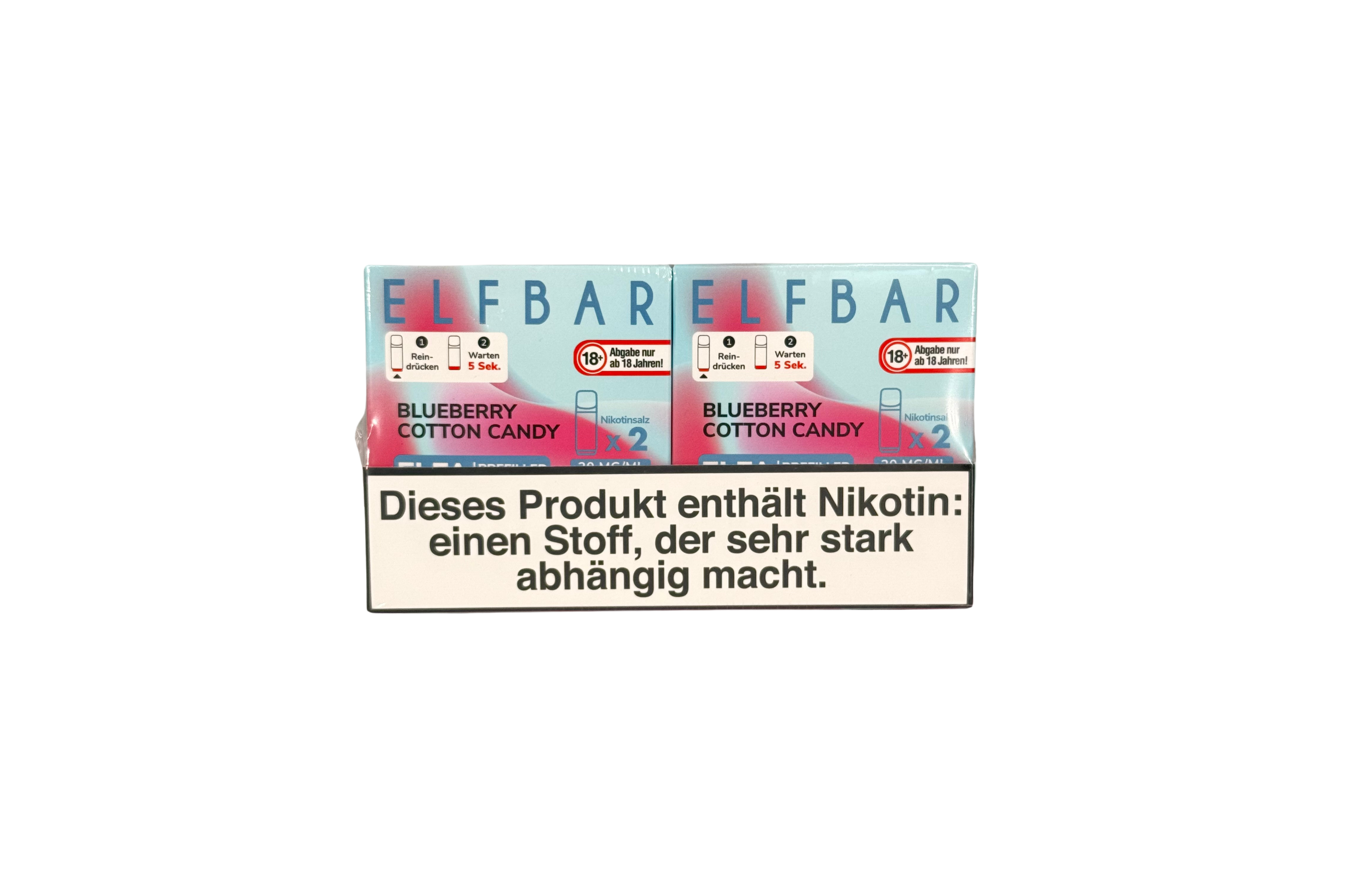 Elfbar ELFA CP Prefilled Pod, Blueberry Cotton Candy, VPE: 2 Stk. / Box - 20mg/ml Nikotingehalt