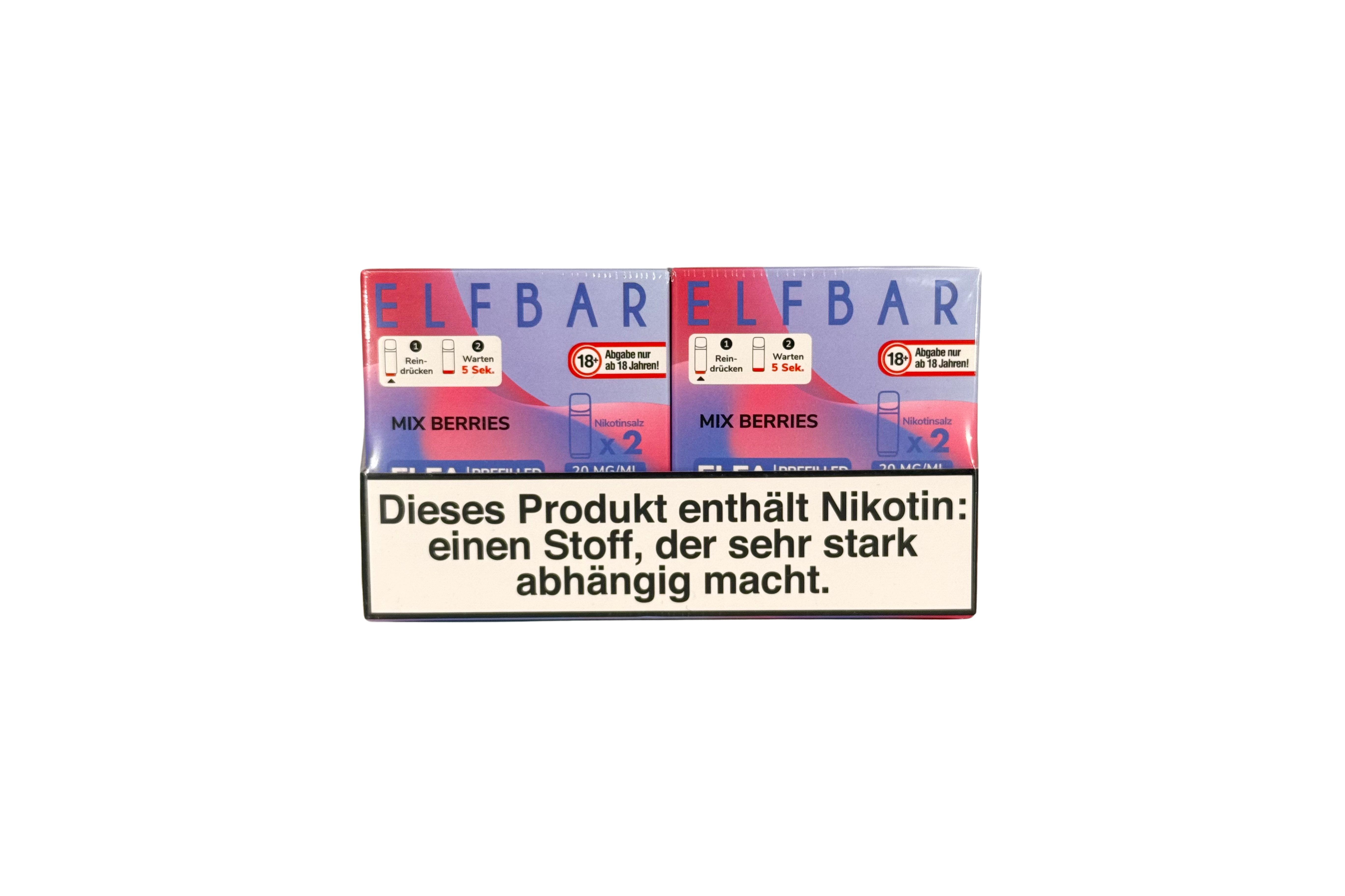 Elfbar ELFA CP Prefilled Pod, Mixed Berries , VPE: 2 Stk. / Box - 20mg/ml Nikotingehalt