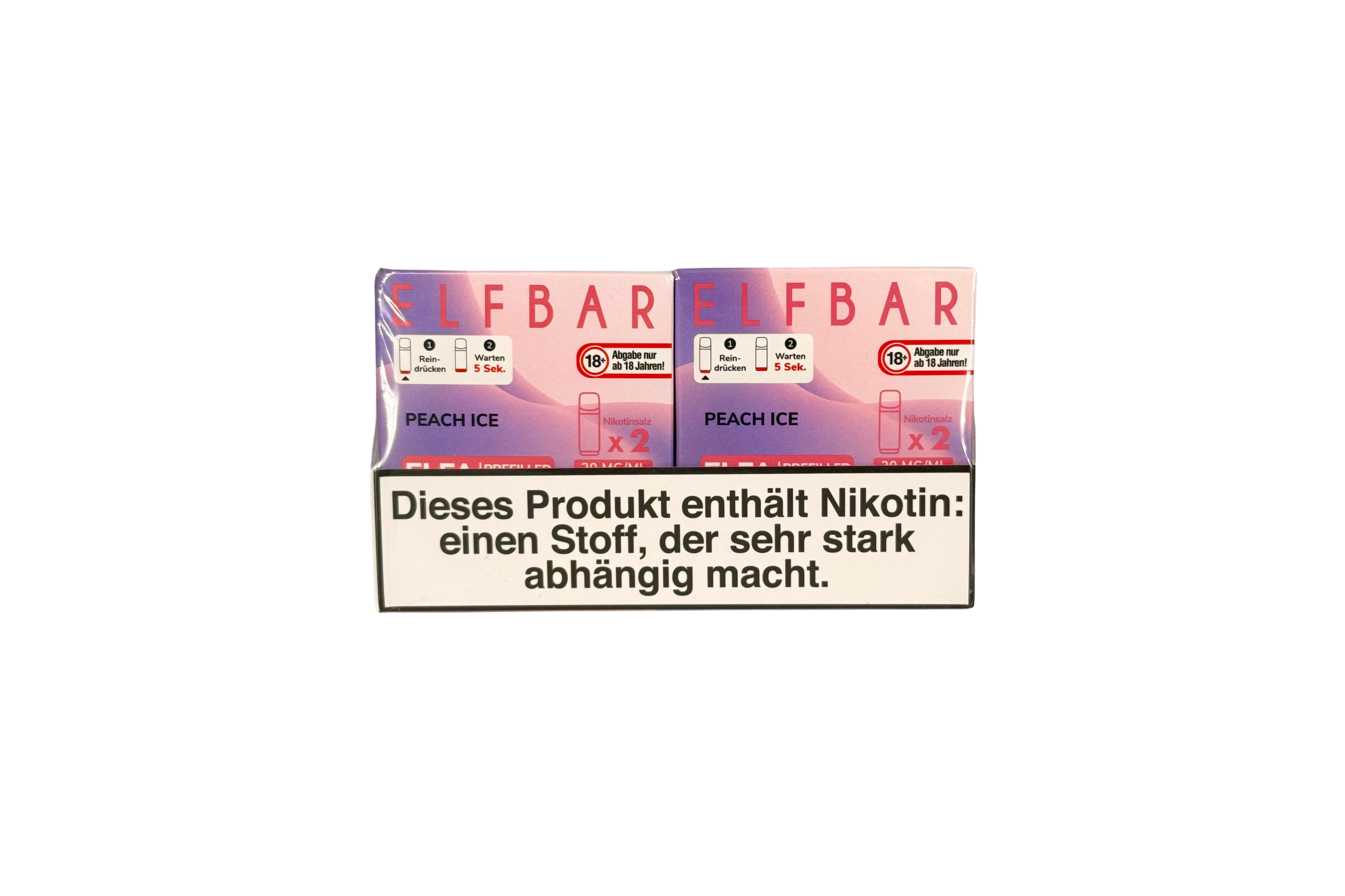 Elfbar ELFA CP Prefilled Pod, Peach Ice , VPE: 2 Stk. / Box - 20mg/ml Nikotingehalt