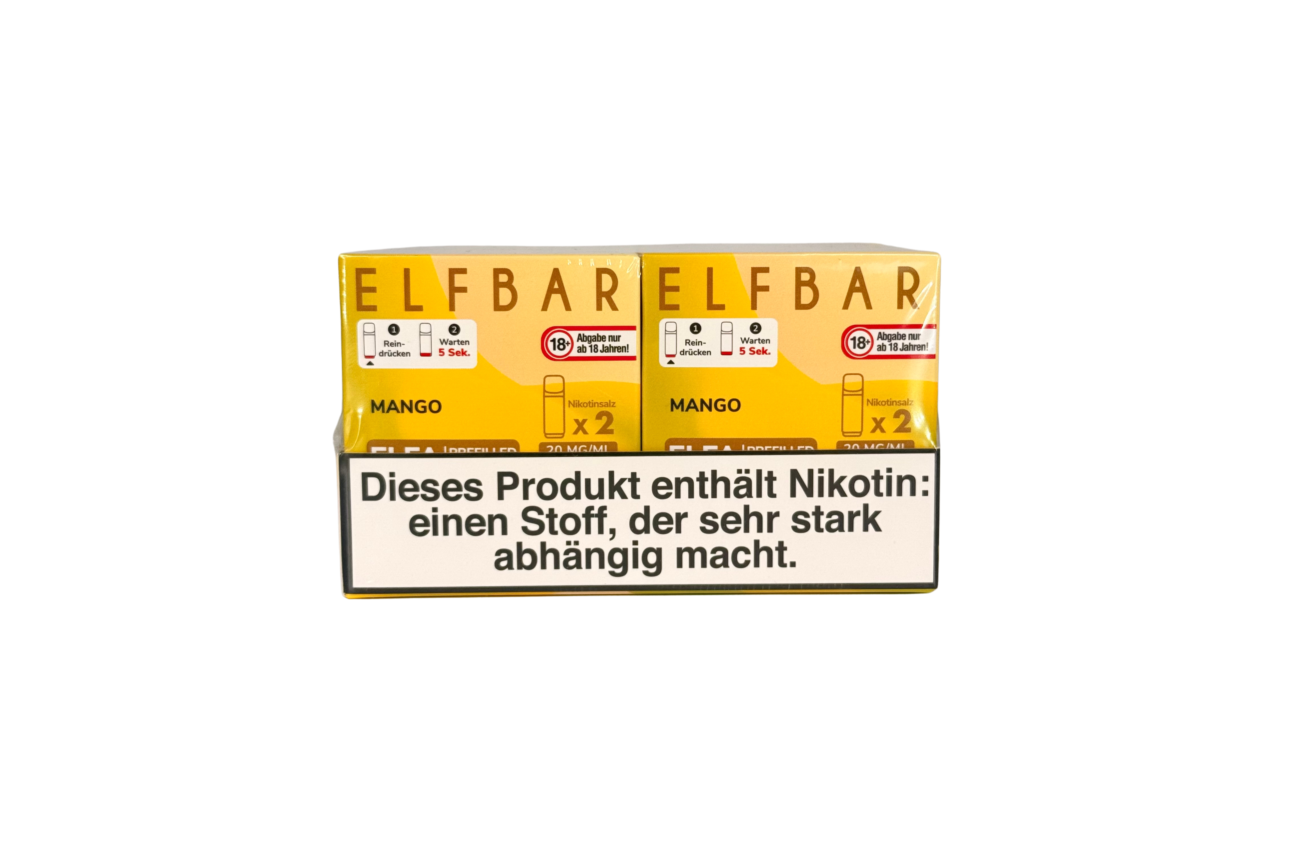 Elfbar ELFA CP Prefilled Pod, Mango , VPE: 2 Stk. / Box - 20mg/ml Nikotingehalt