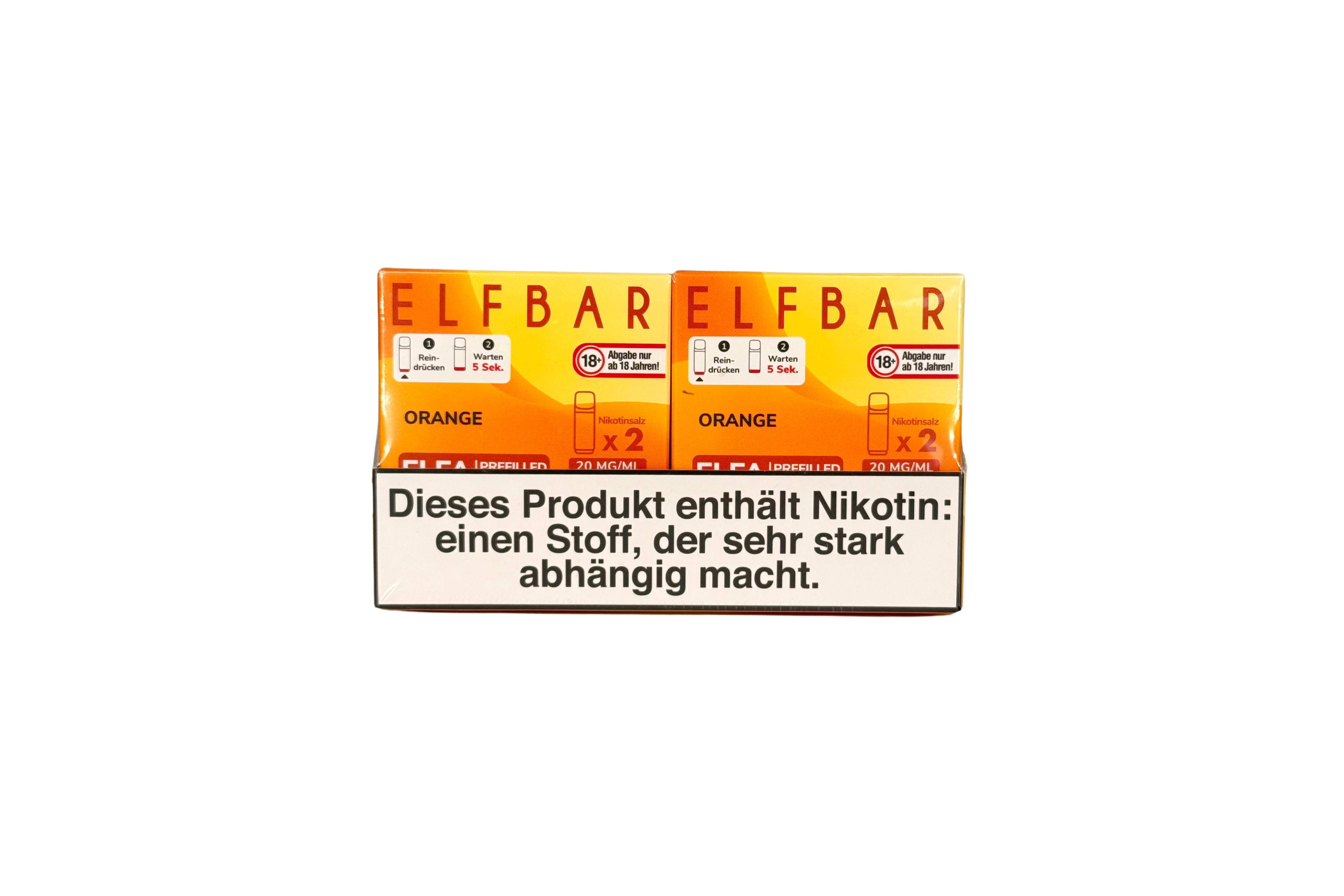 Elfbar ELFA CP Prefilled Pod, Orange, VPE: 2 Stk. / Box - 20mg/ml Nikotingehalt