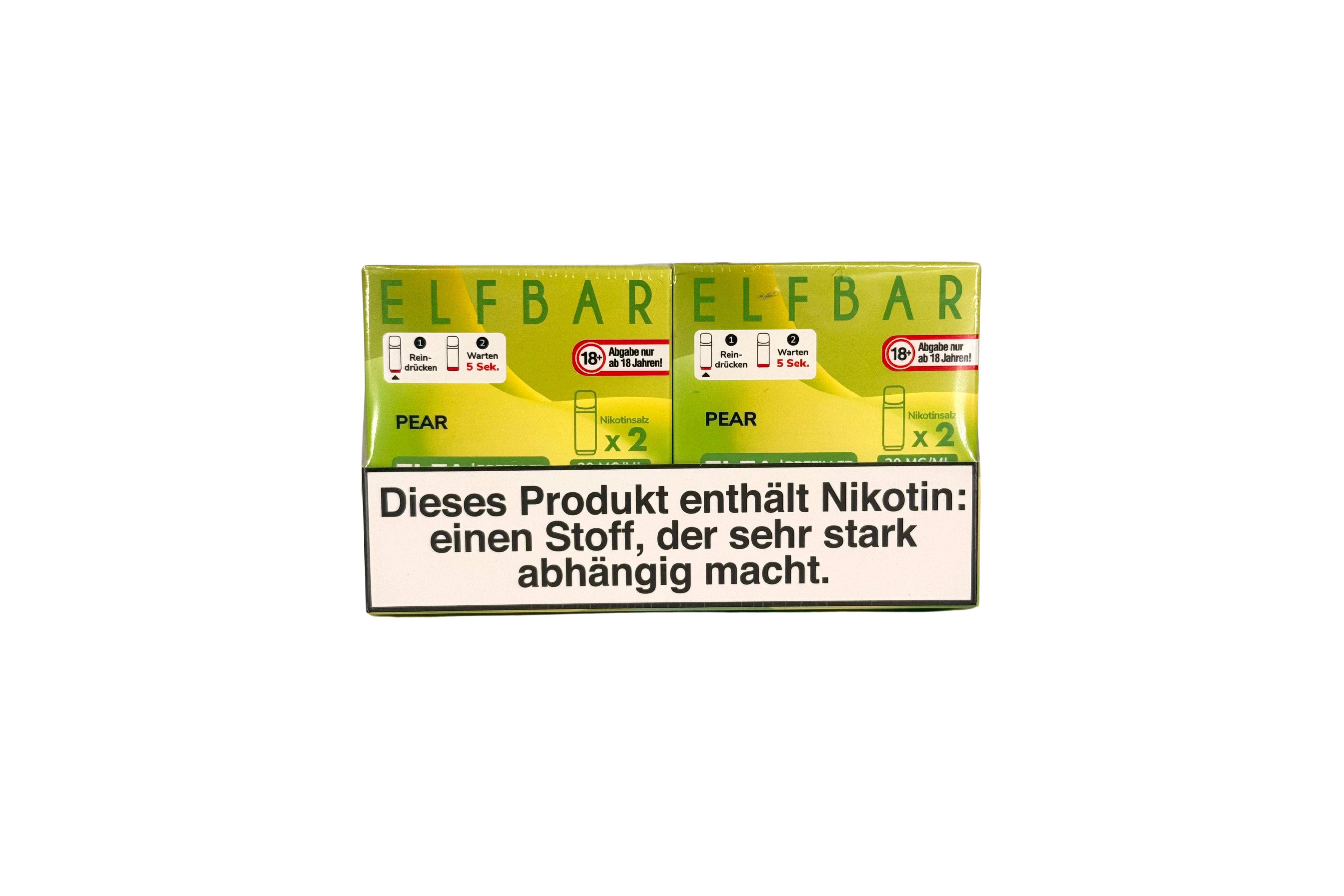Elfbar ELFA CP Prefilled Pod, Pear , VPE: 2 Stk. / Box - 20mg/ml Nikotingehalt