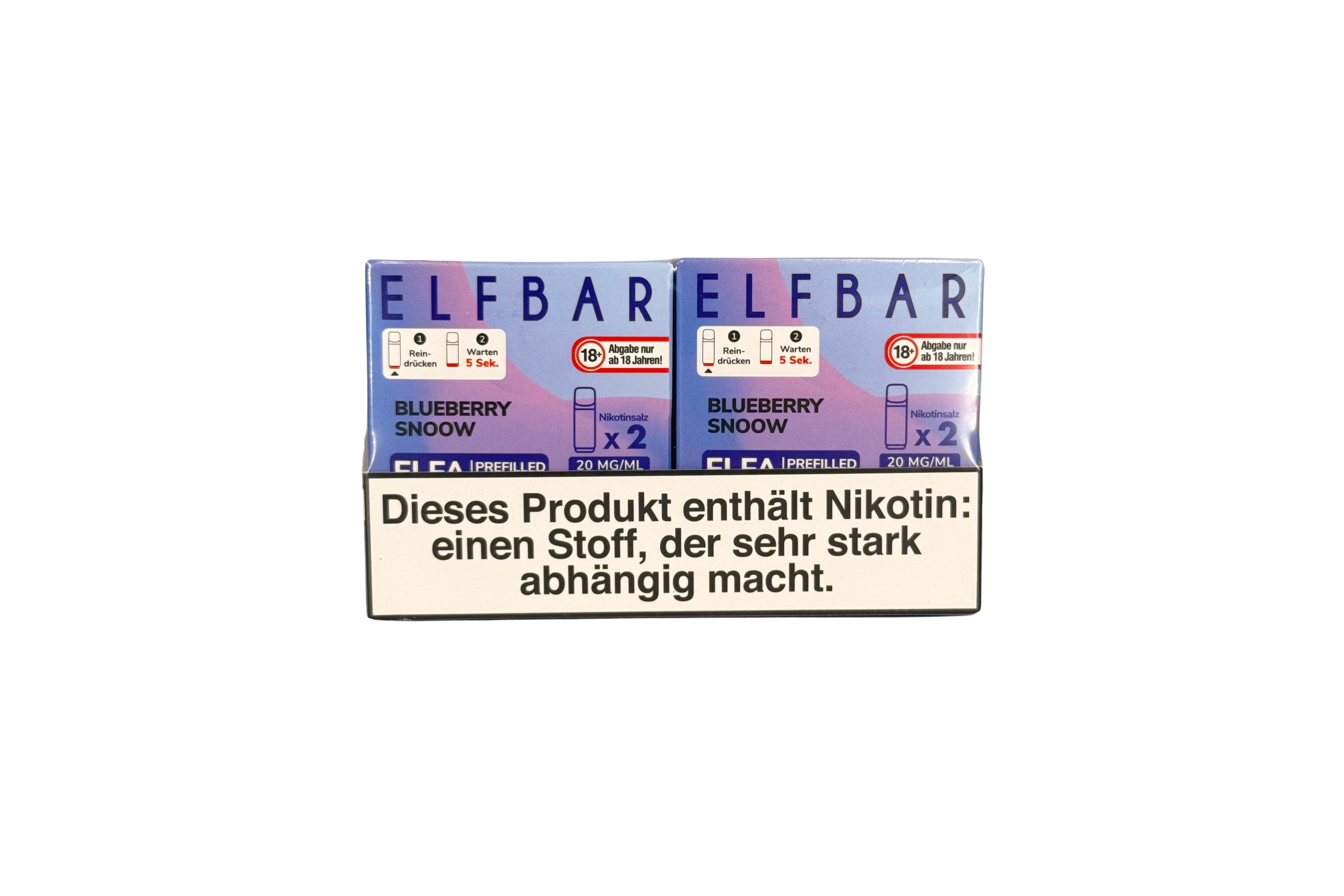 Elfbar ELFA CP Prefilled Pod, Blueberry Snow, VPE: 2 Stk. / Box - 20mg/ml Nikotingehalt
