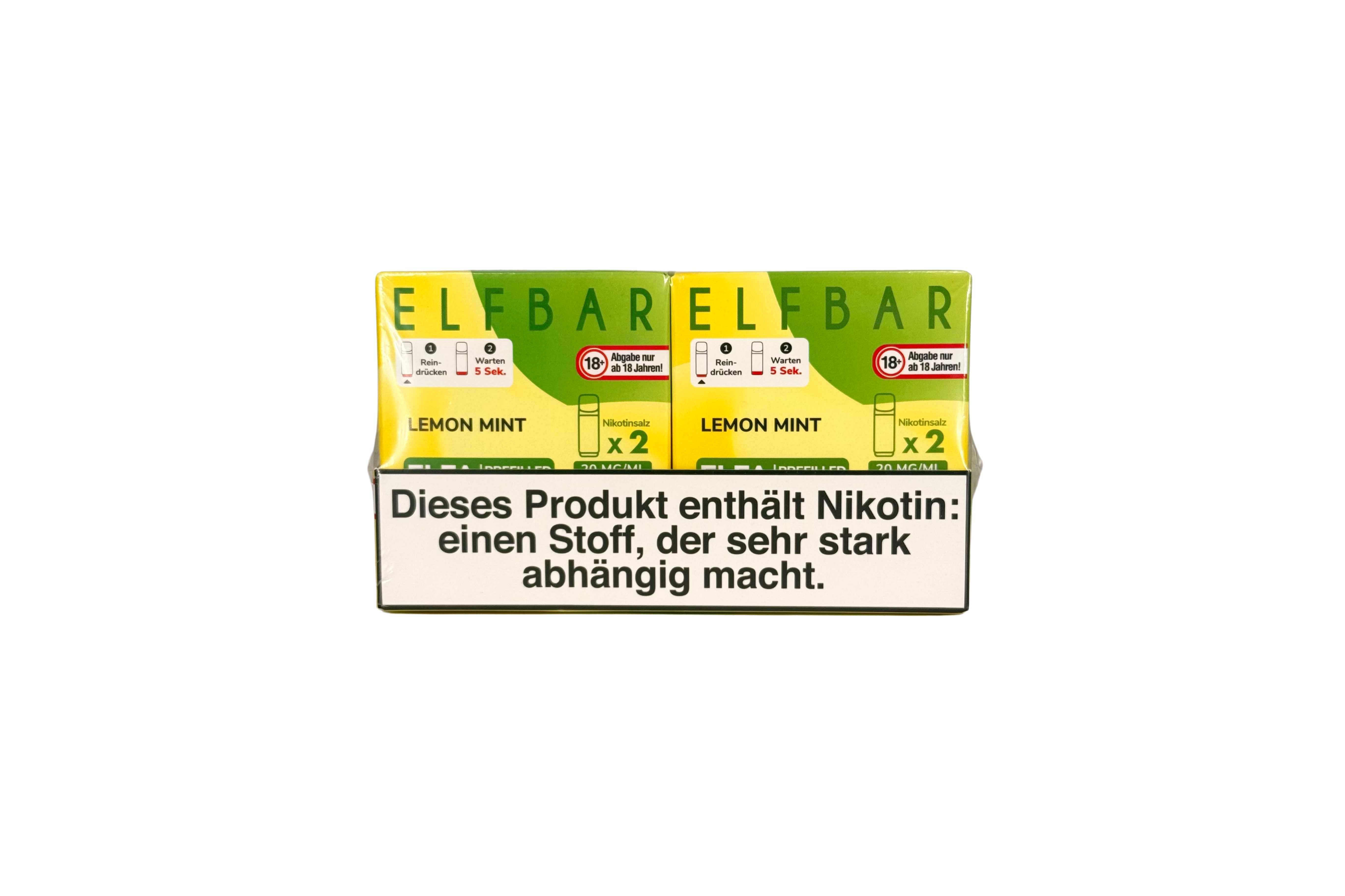 Elfbar ELFA CP Prefilled Pod, Lemon Mint, VPE: 2 Stk. / Box - 20mg/ml Nikotingehalt