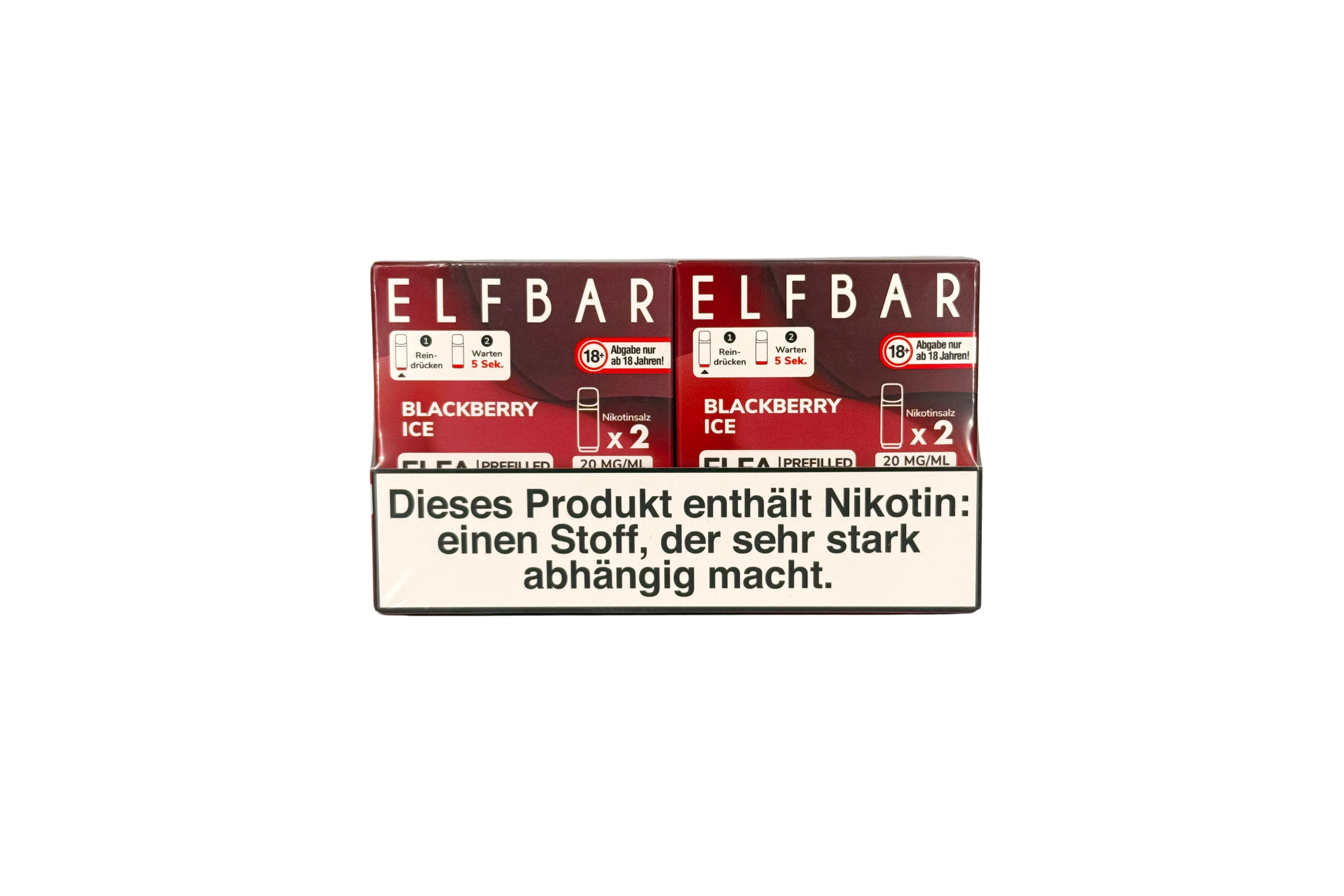 Elfbar ELFA CP Prefilled Pod, Blackberry Ice, VPE: 2 Stk. / Box - 20mg/ml Nikotingehalt