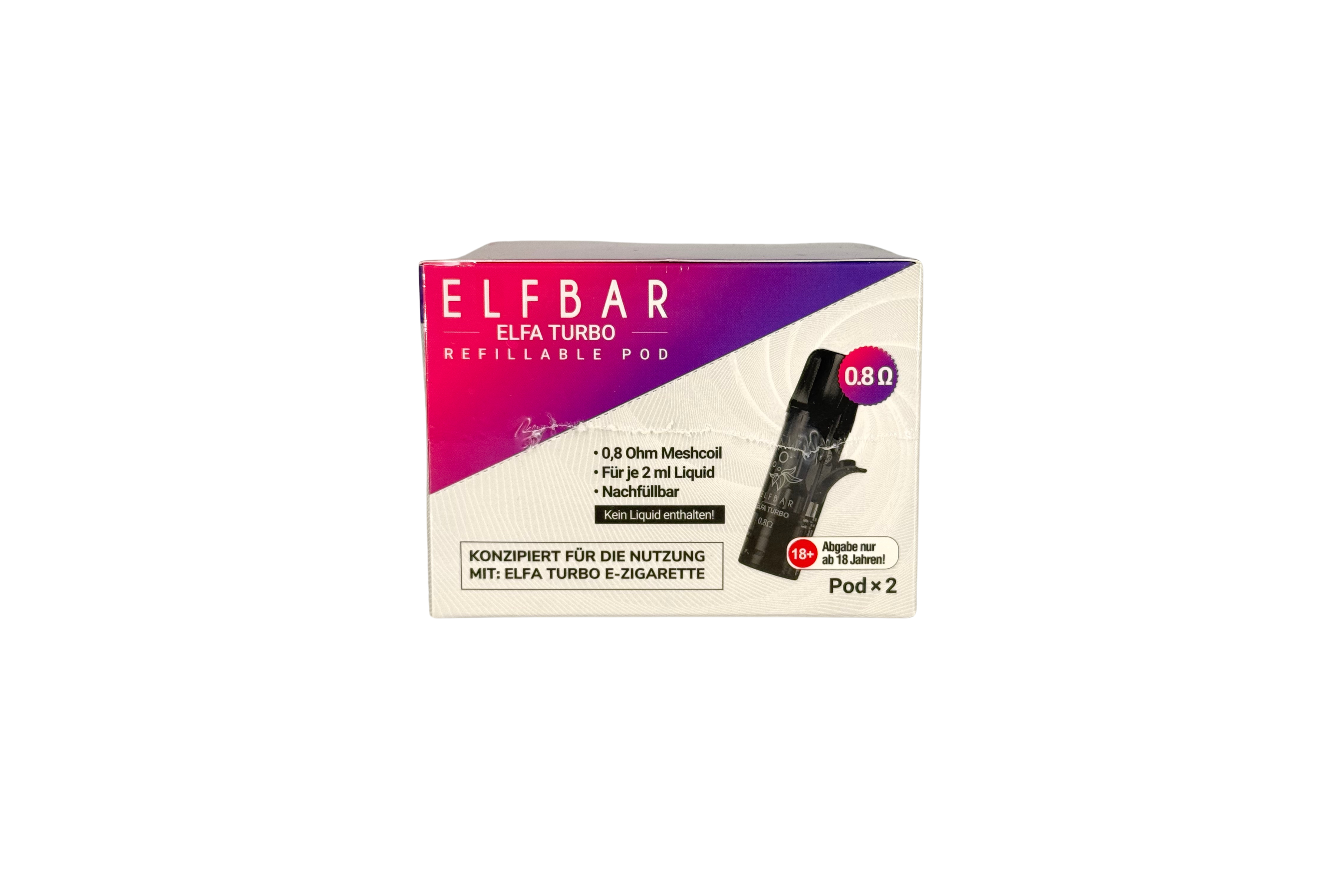 Elfbar ELFA Turbo Refill Pod, VPE: 2 Stk. / Box