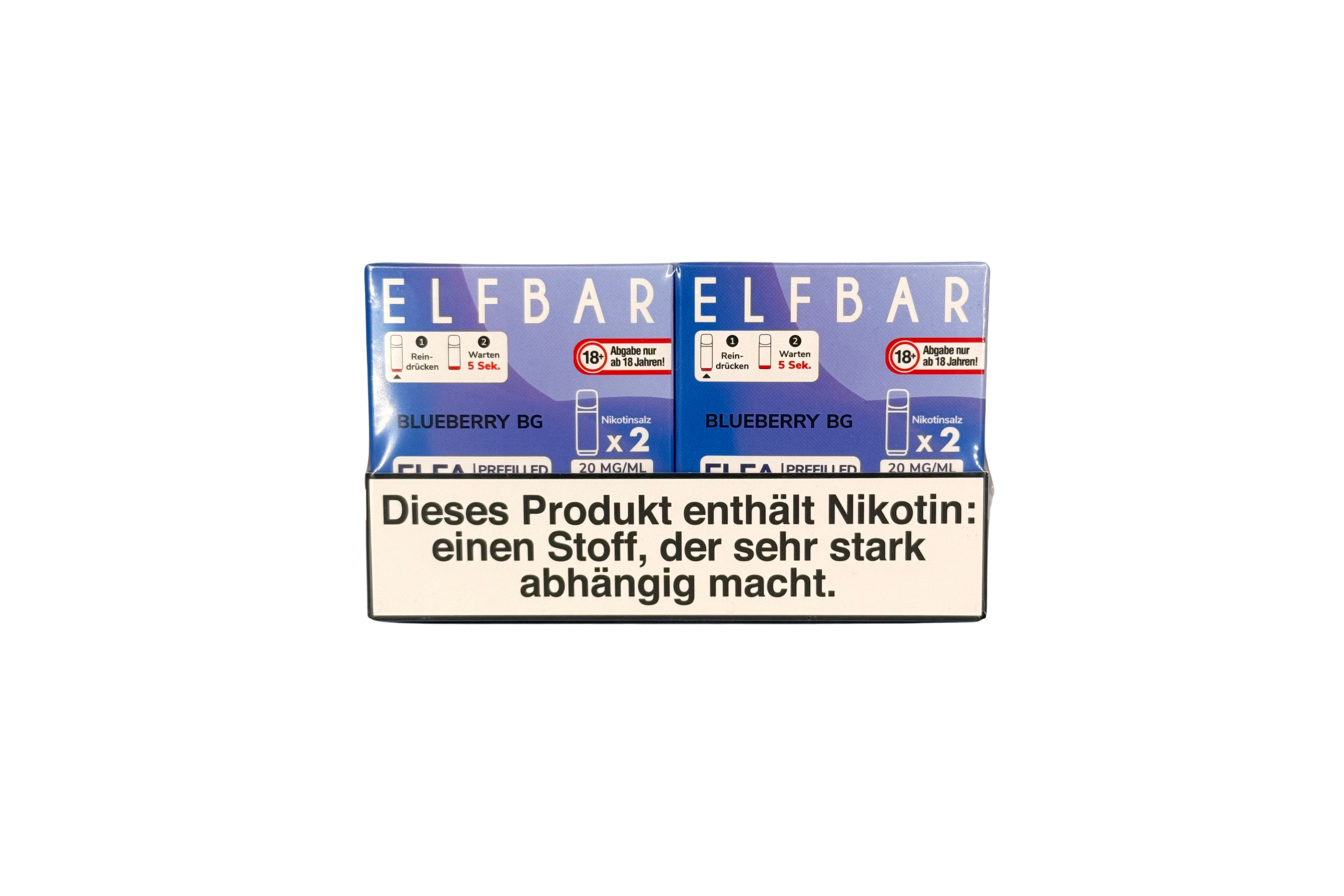 Elfbar ELFA CP Prefilled Pod, Blueberry BG, VPE: 2 Stk. / Box - 20mg/ml Nikotingehalt