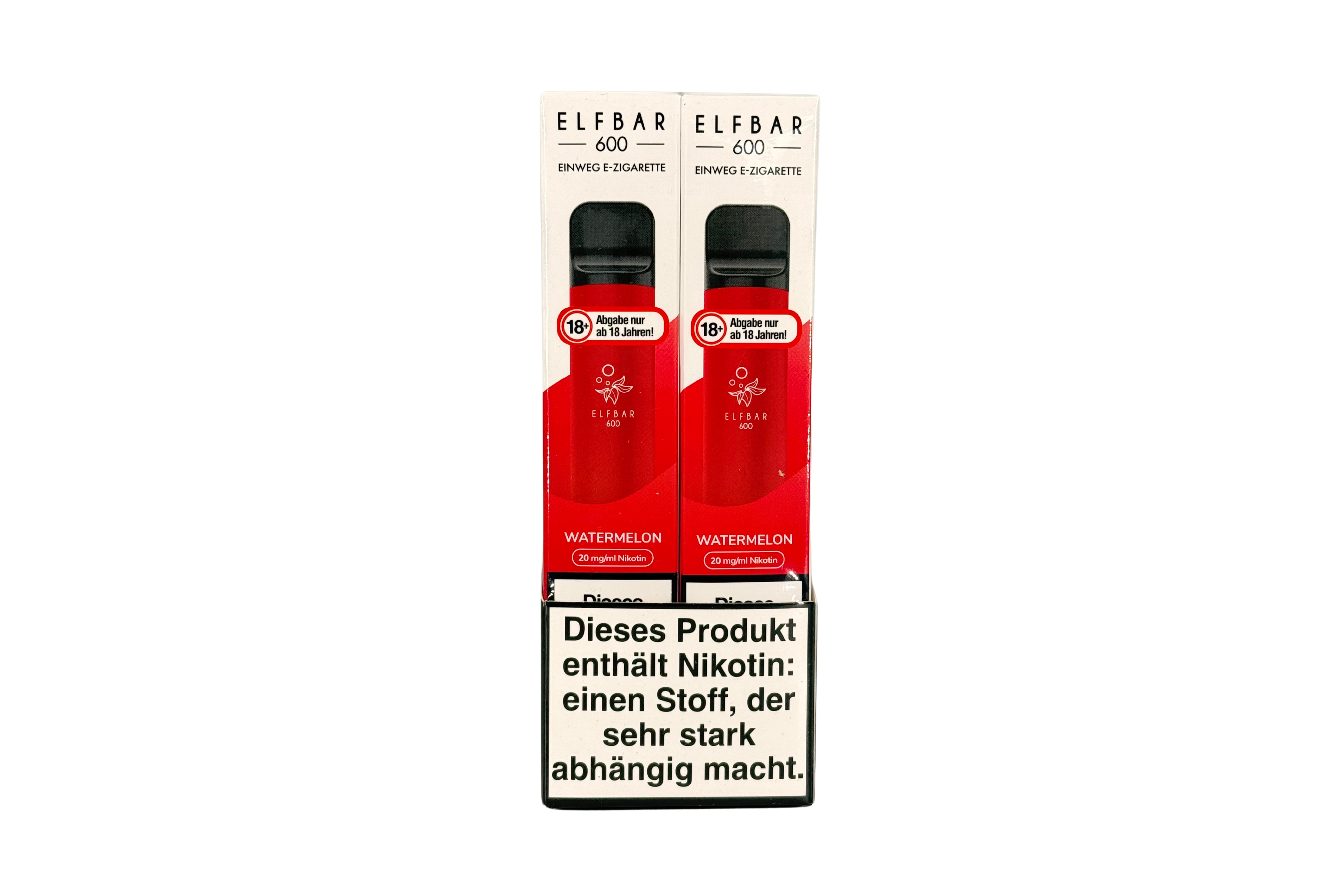 Elf Bar 600 Einweg e-Zigarette, Watermelon / Wassermelone, VPE: 1 Stk. / Box - 20mg/ml Nikotingehalt