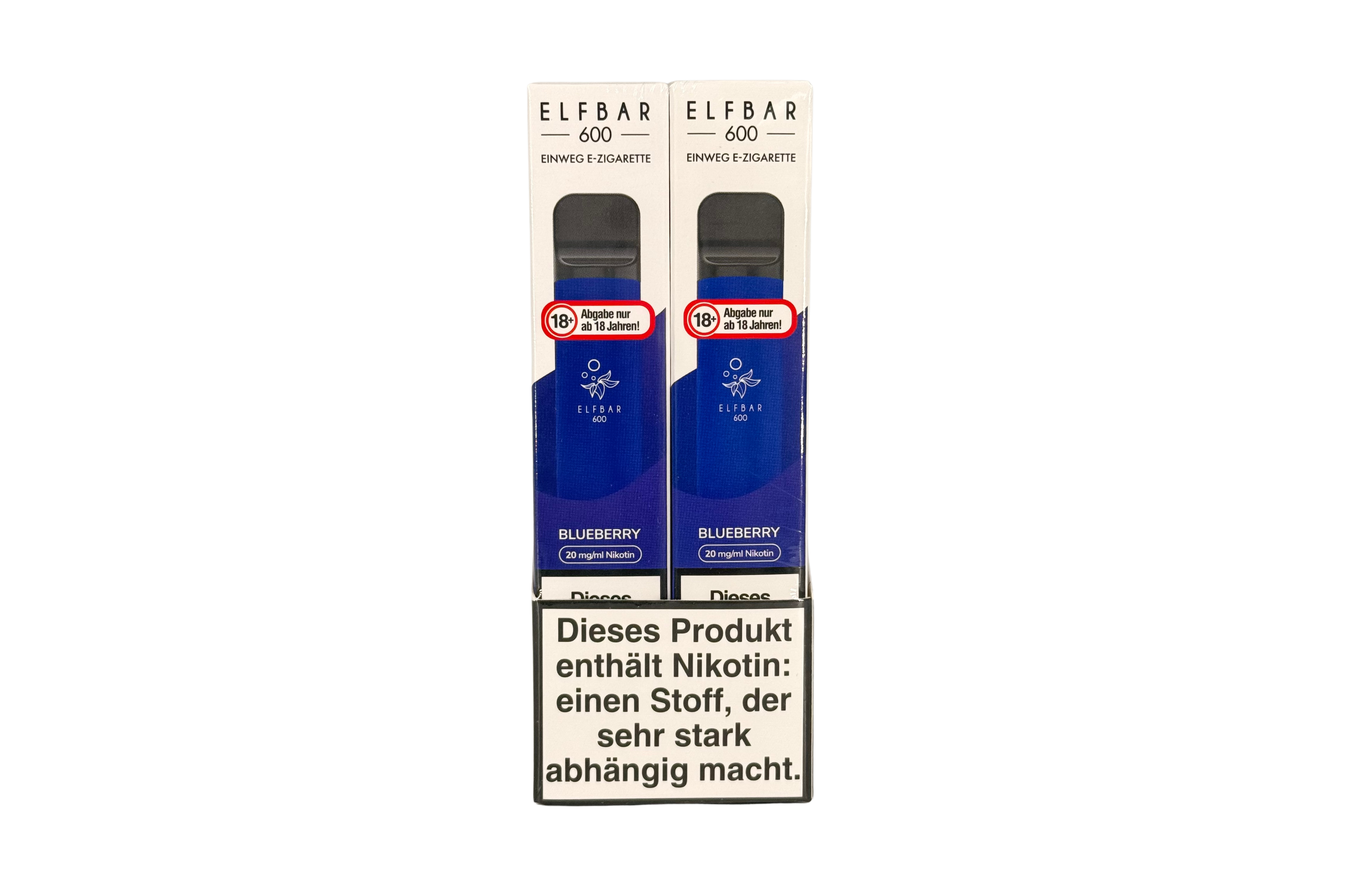 Elf Bar 600 Einweg e-Zigarette, Blueberry / Heidelbeere, VPE: 1 Stk. / Box - 20mg/ml Nikotingehalt
