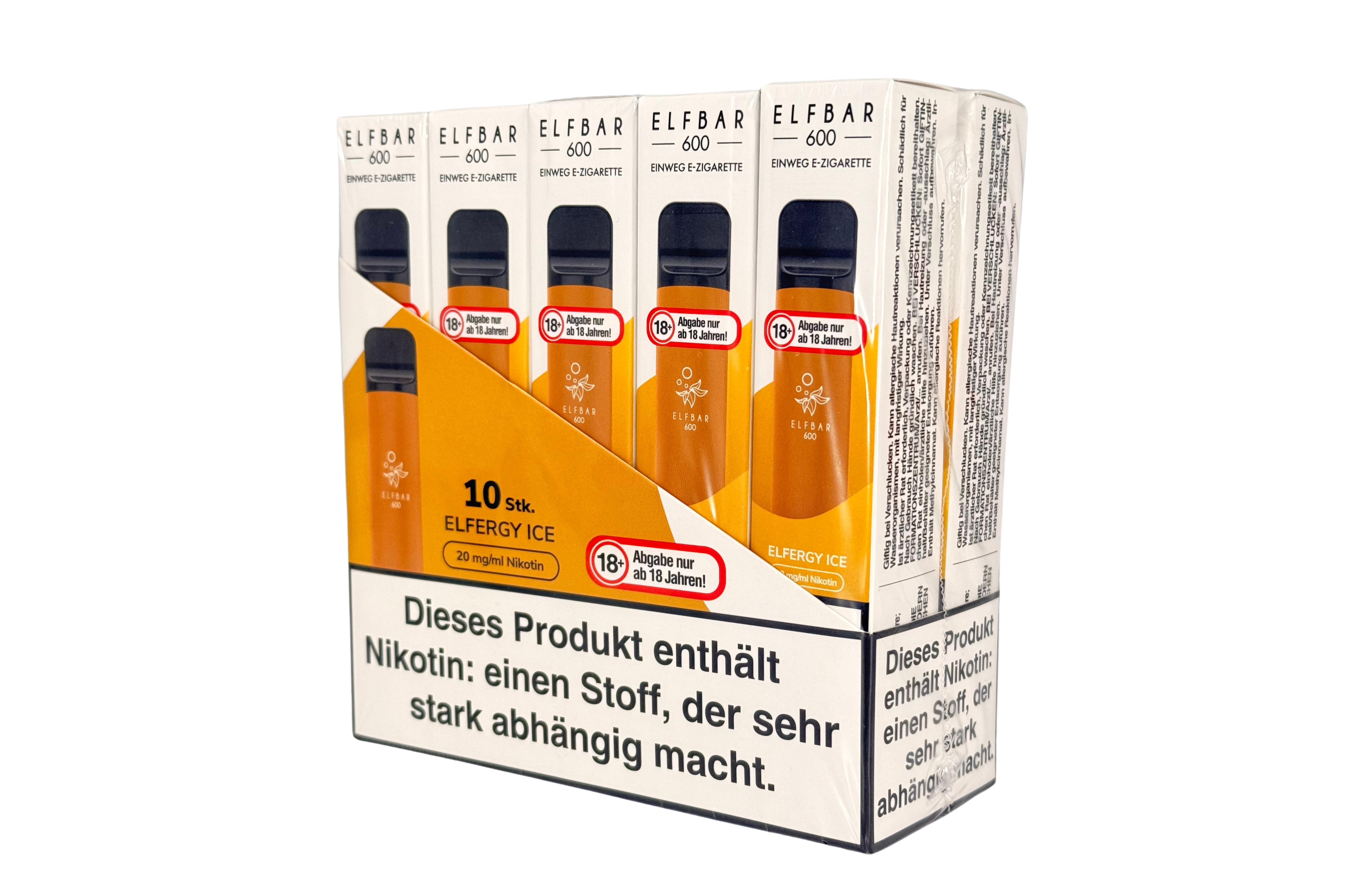 Elf Bar 600 Einweg e-Zigarette, Energy Ice / Erfrischender Energy-Drink, VPE: 1 Stk. / Box - 20mg/ml Nikotingehalt