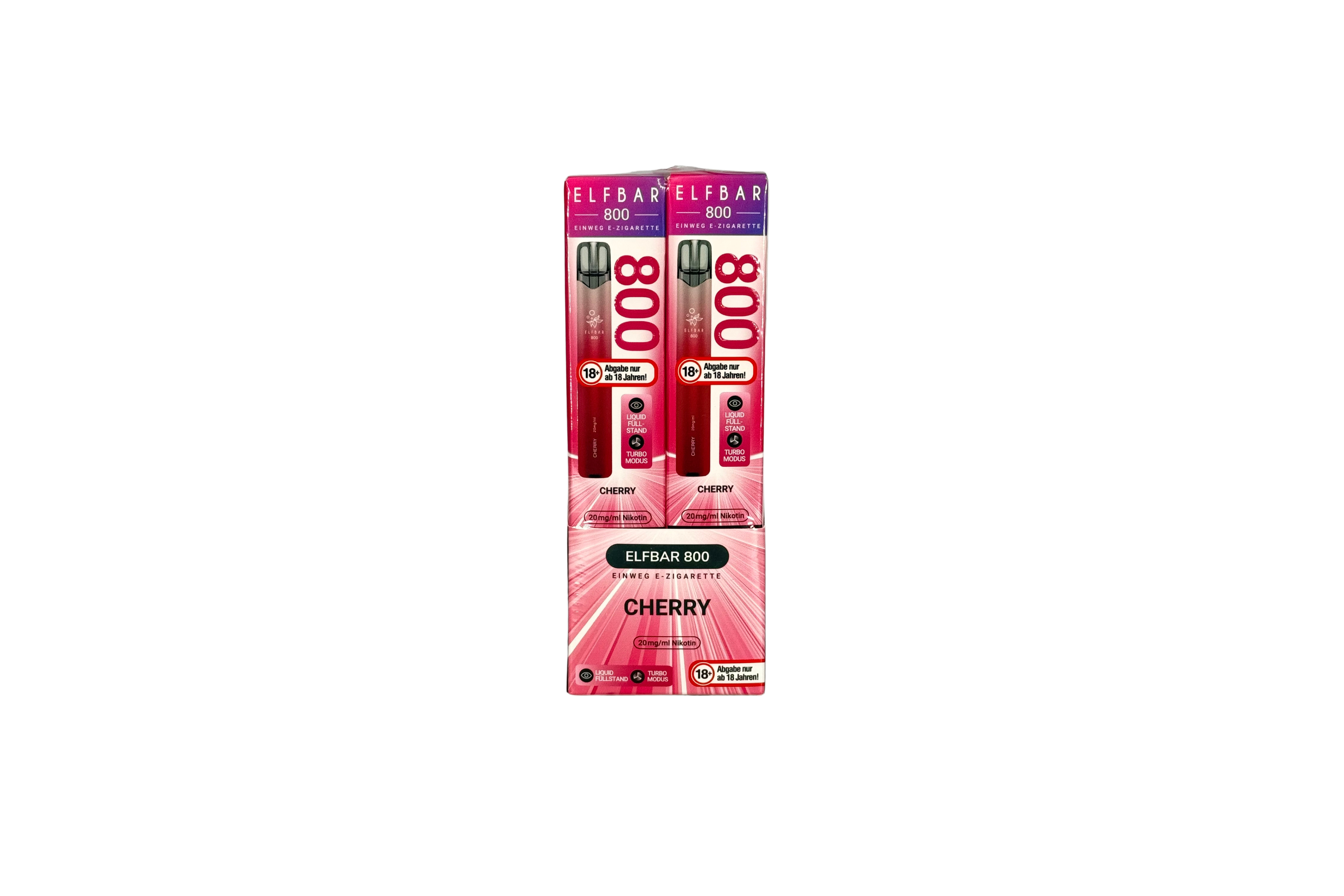 Elfbar 800 Einweg E-Zigarette - Cherry 20mg/ml, VKE: 10 Stück