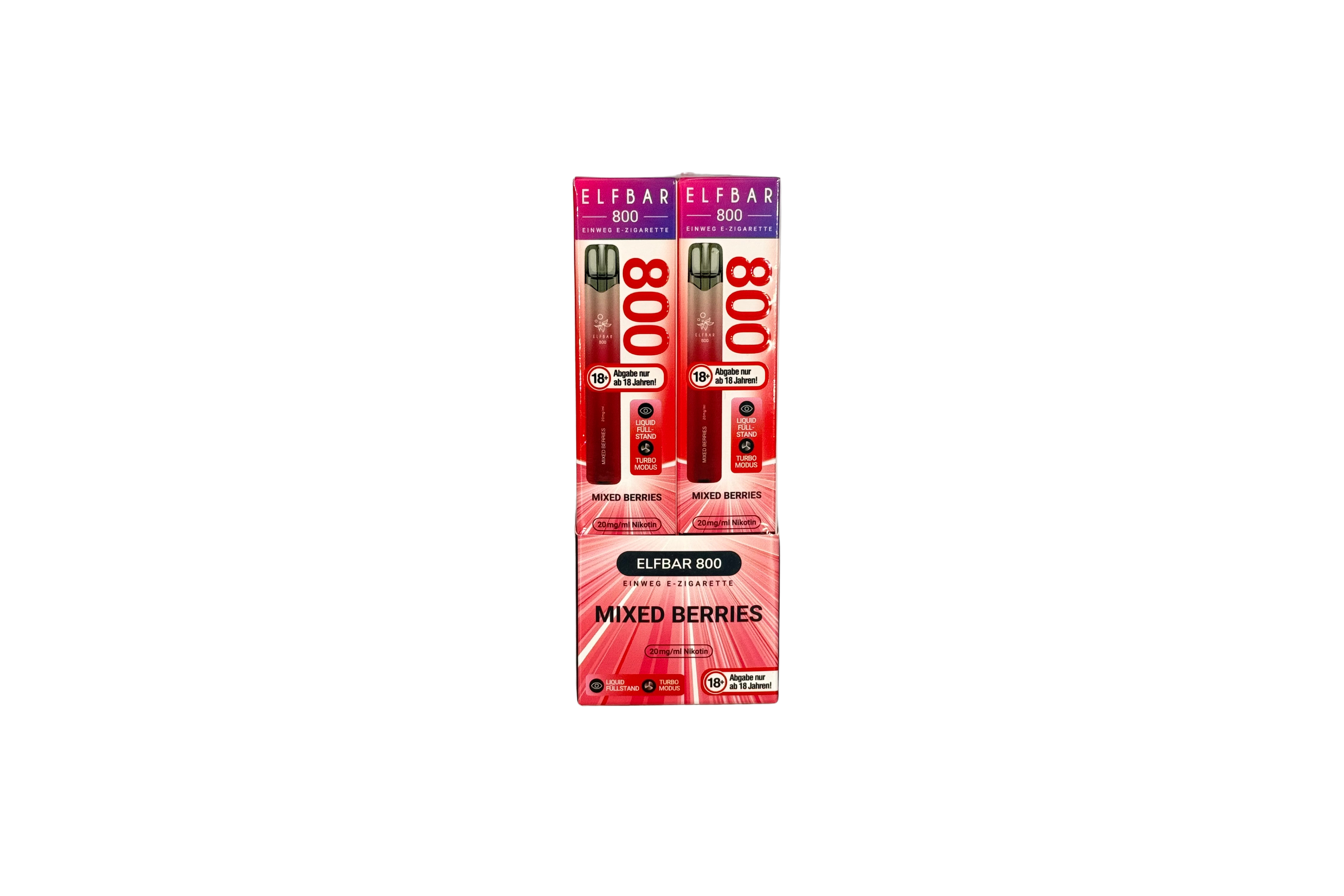 Elfbar 800 Einweg E-Zigarette - Mixed Berries 20mg/ml, VKE: 10 Stück