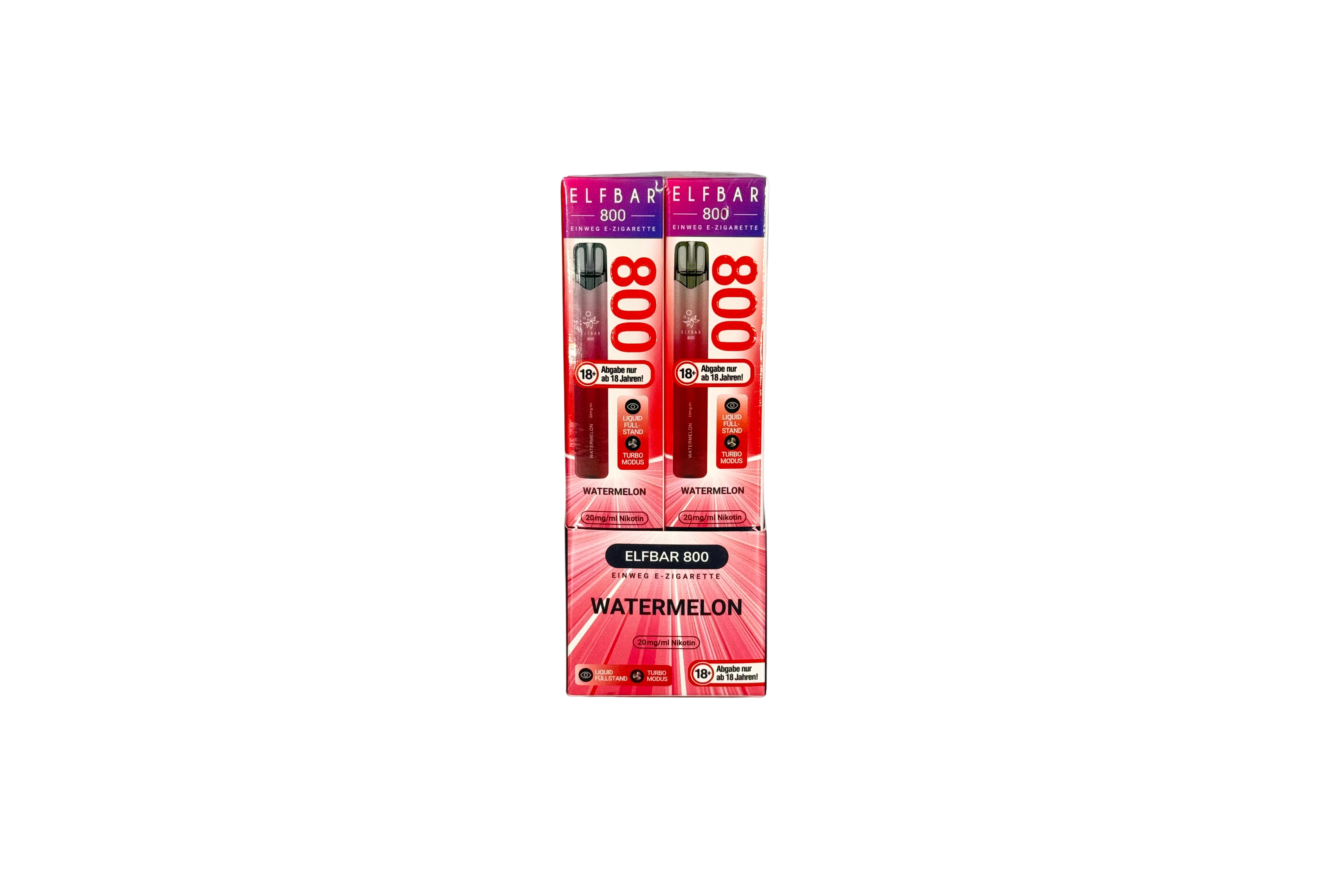 Elfbar 800 Einweg E-Zigarette - Watermelon 20mg/ml, VKE: 10 Stück