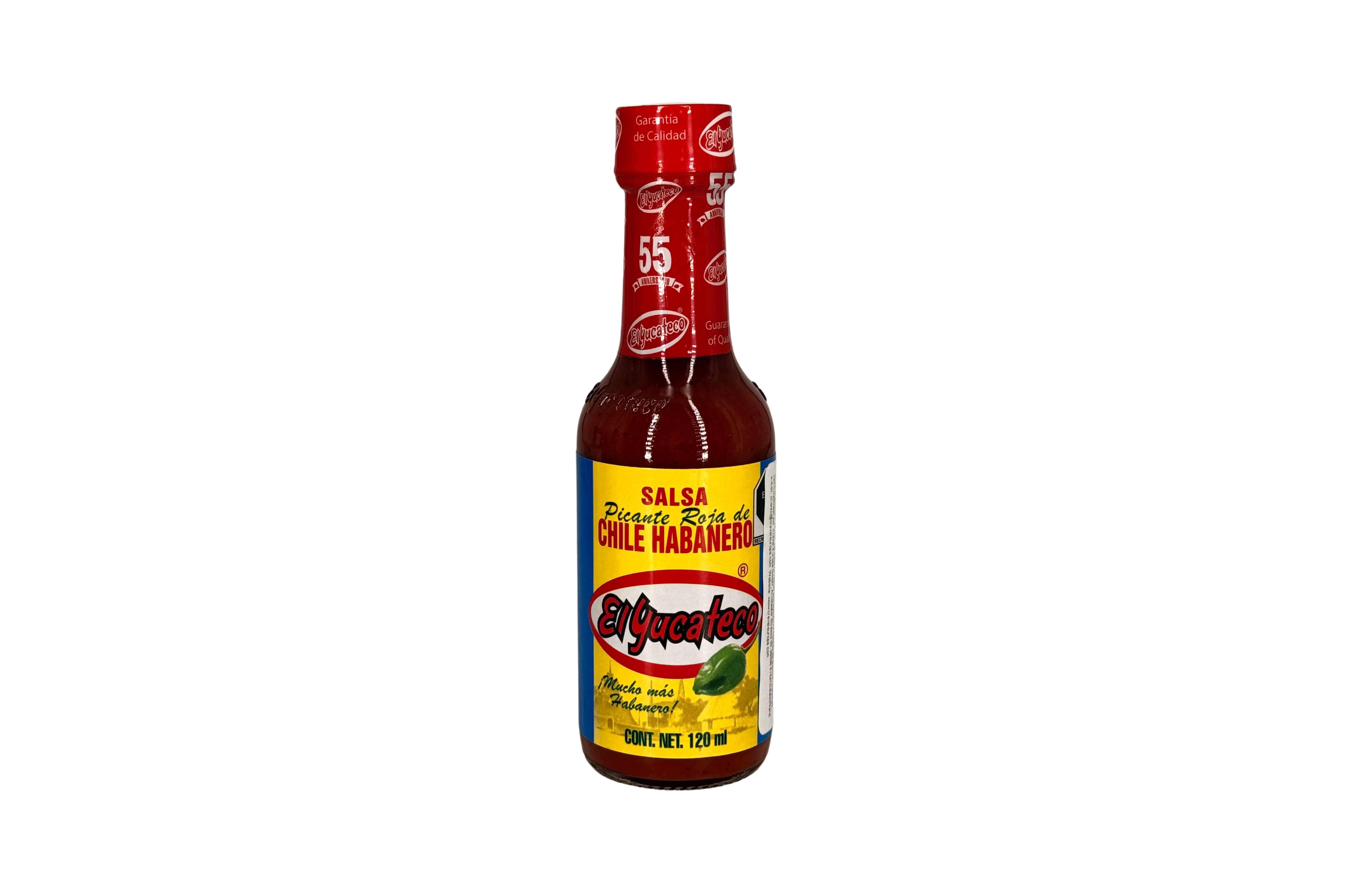 El Yucateco Pikante Rote-Habanero-Chili-Soße, VPE: 120ml