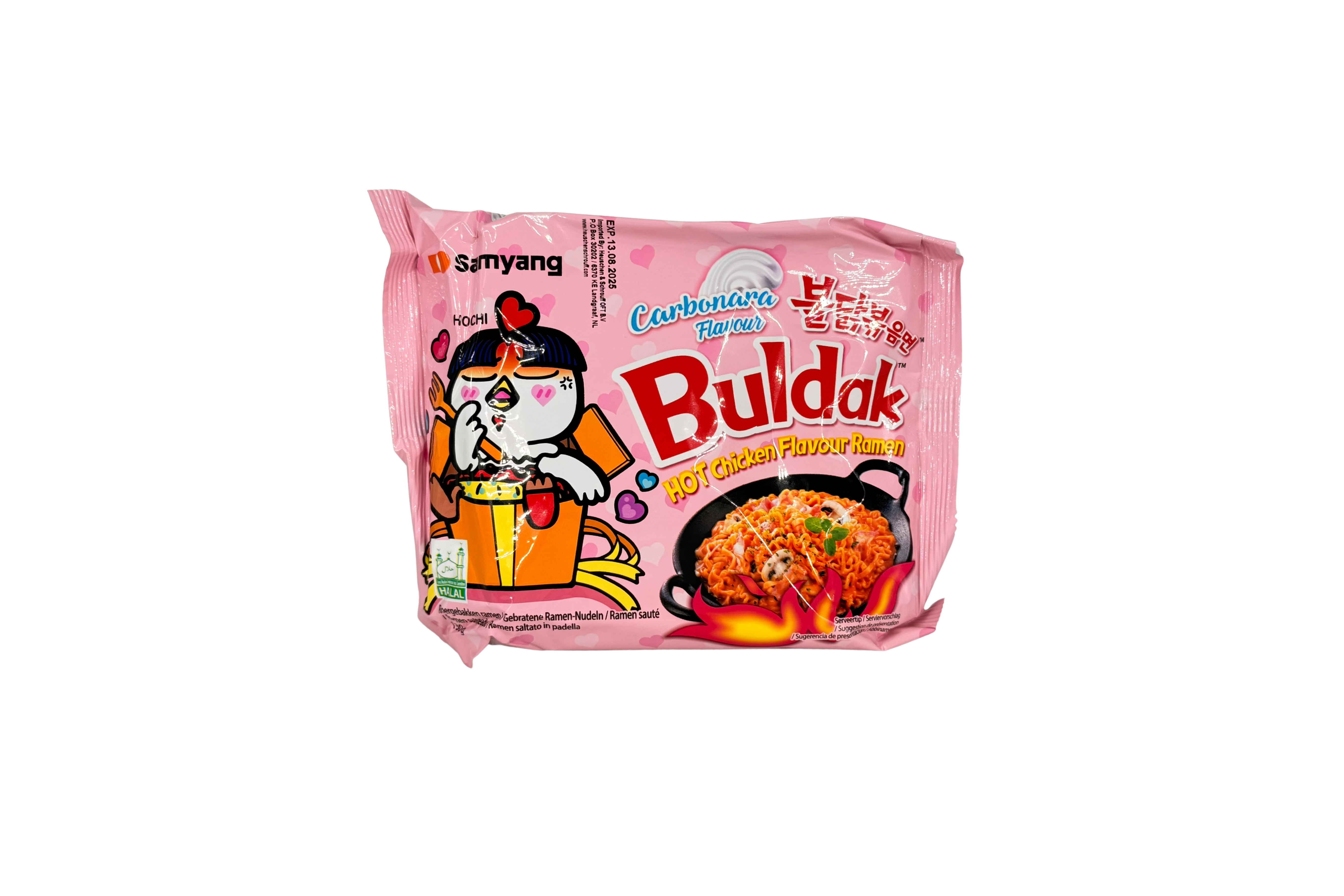 Samyang Buldak Instant Nudeln Hot Chicken Carbonara, VPE: 130g, VKE: 5x130g