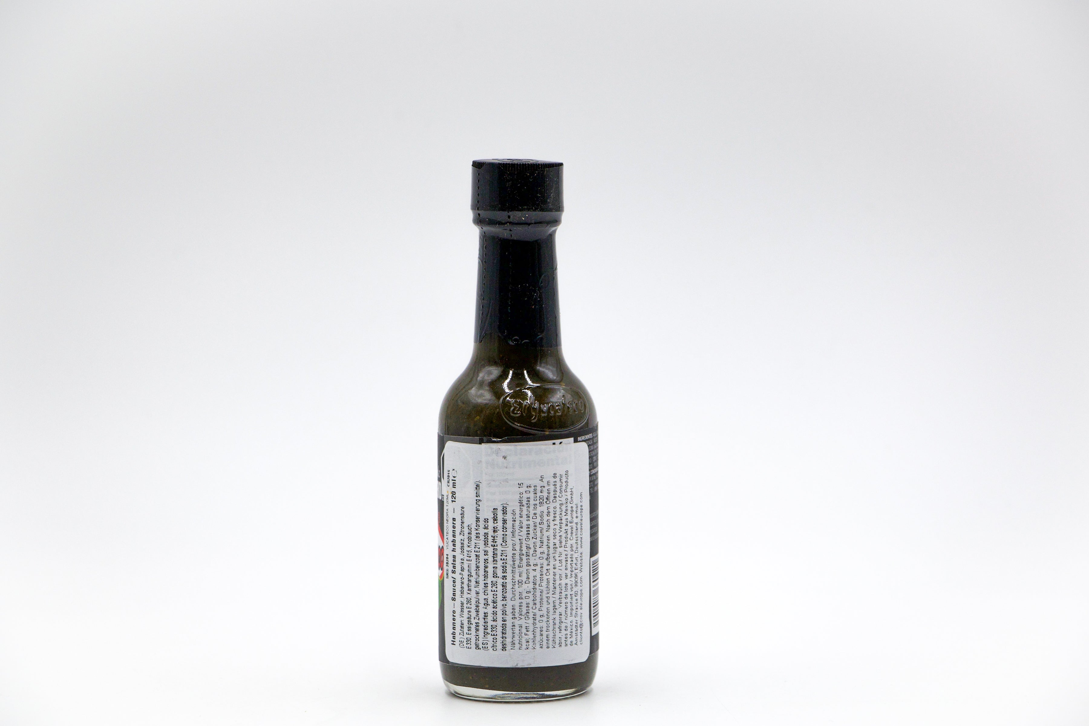 El Yucateco Black Label Reserve Hot Sauce Habanero, Dunkel rauchige scharfe Habanero-Chili-Soße, VPE: 120ml