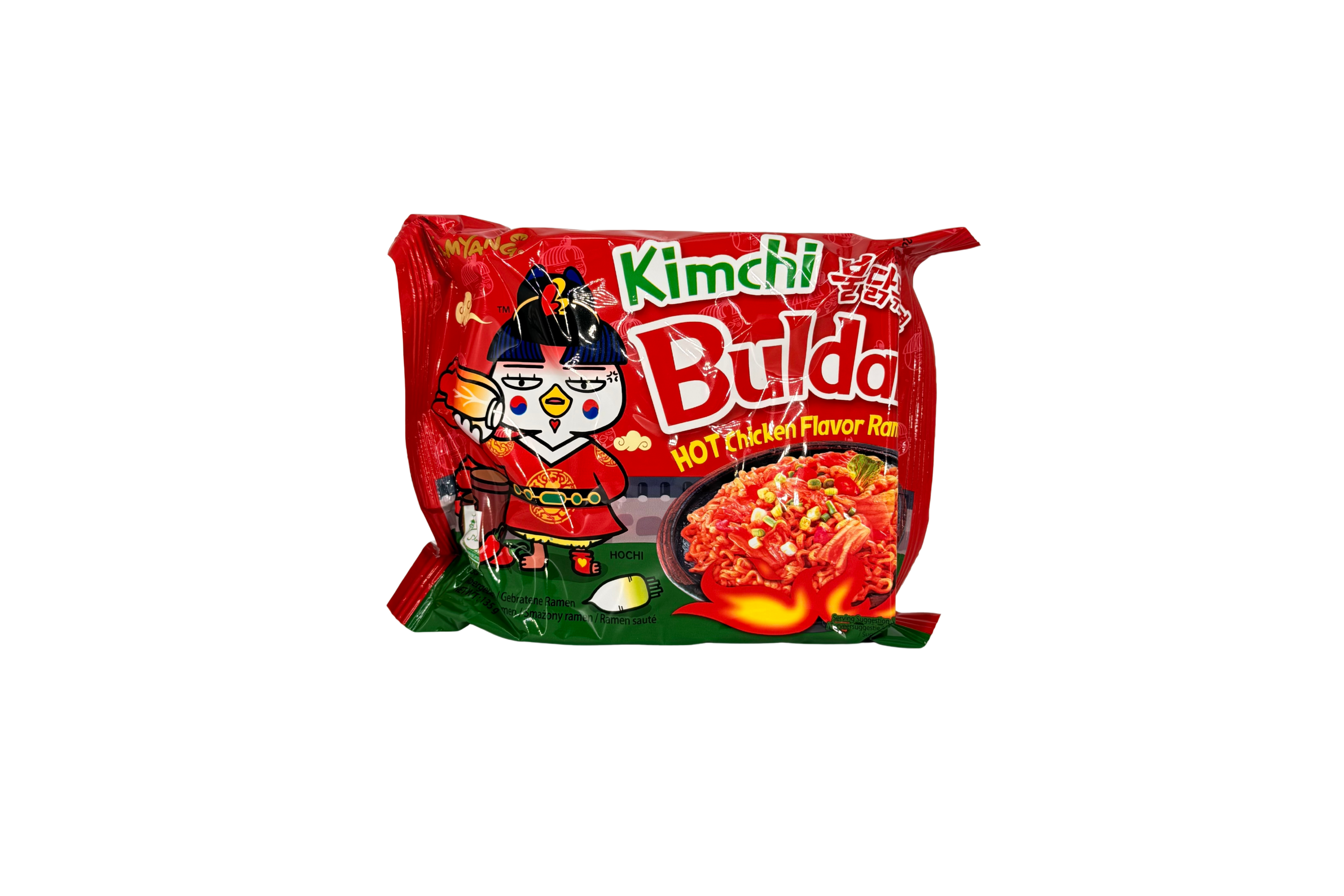 Samyang Buldak Instant Nudeln Hot Chicken Kimchi, VPE: 135g, VKE: 5x135g