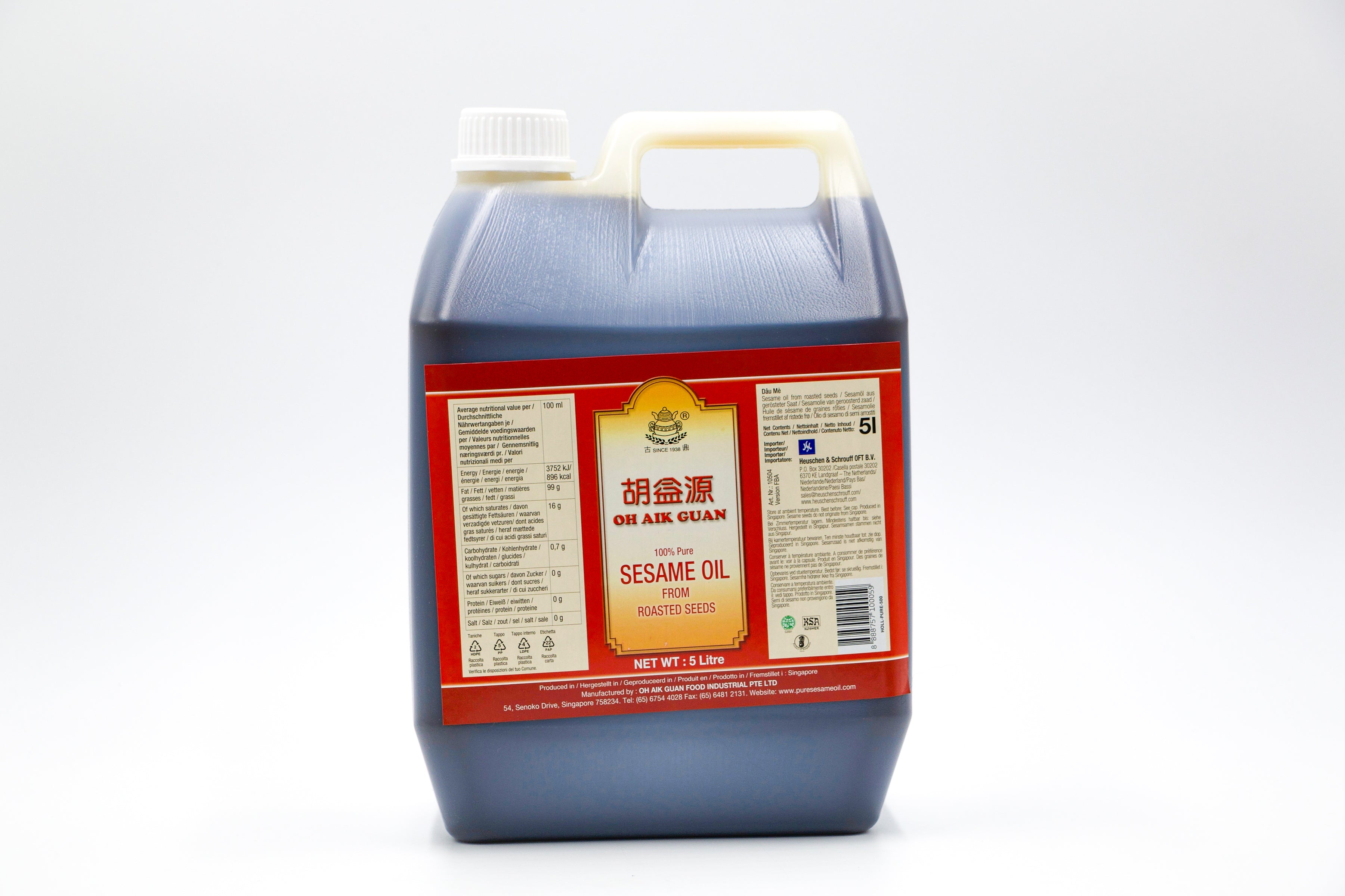 Oh Aik Guan- Sesam Öl geröstet, VPE: 1x5l