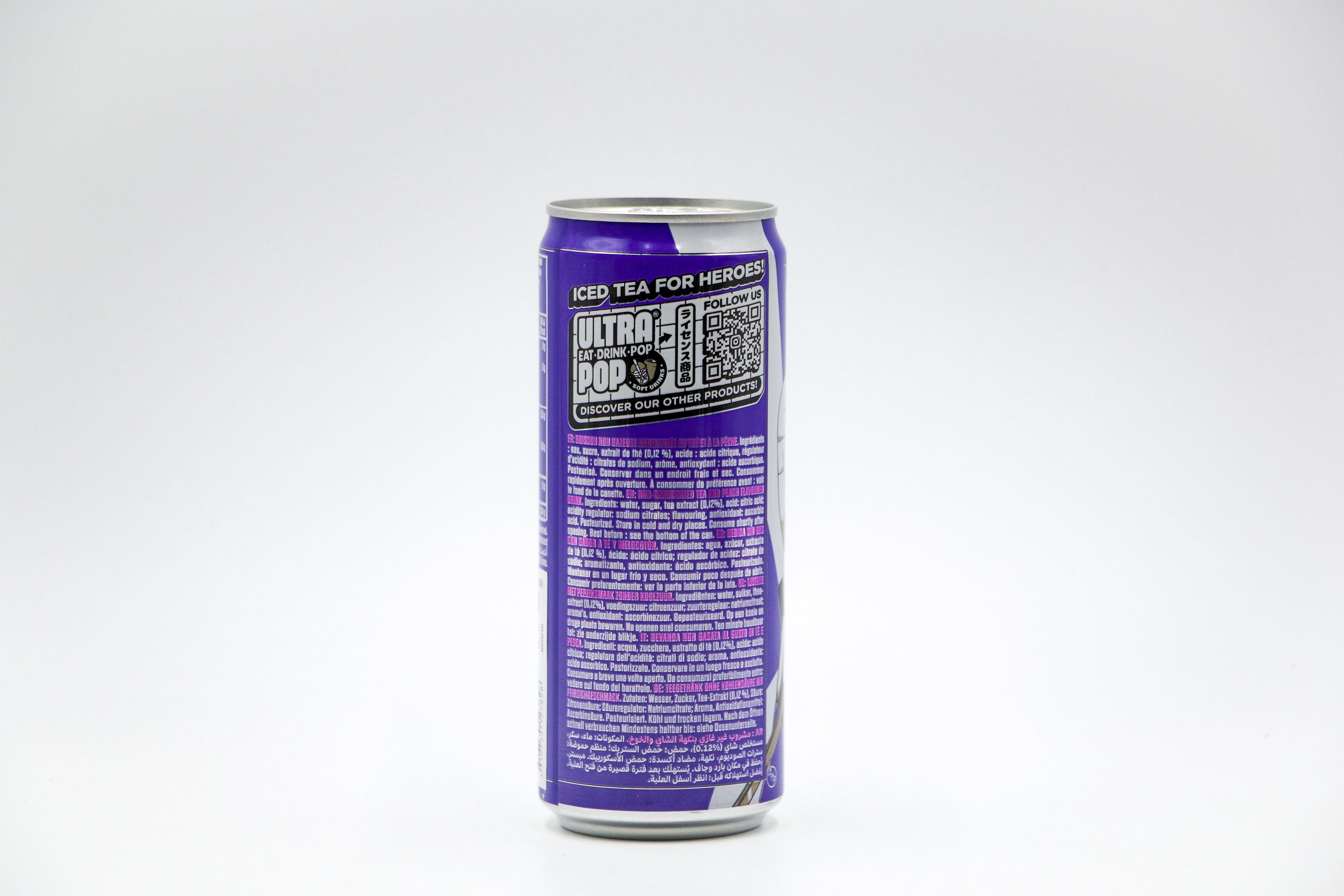 Ultra Ice Tea - Naruto, Sasuke, Pfirsichgeschmack, VPE: 330ml, VKE: 24x330ml