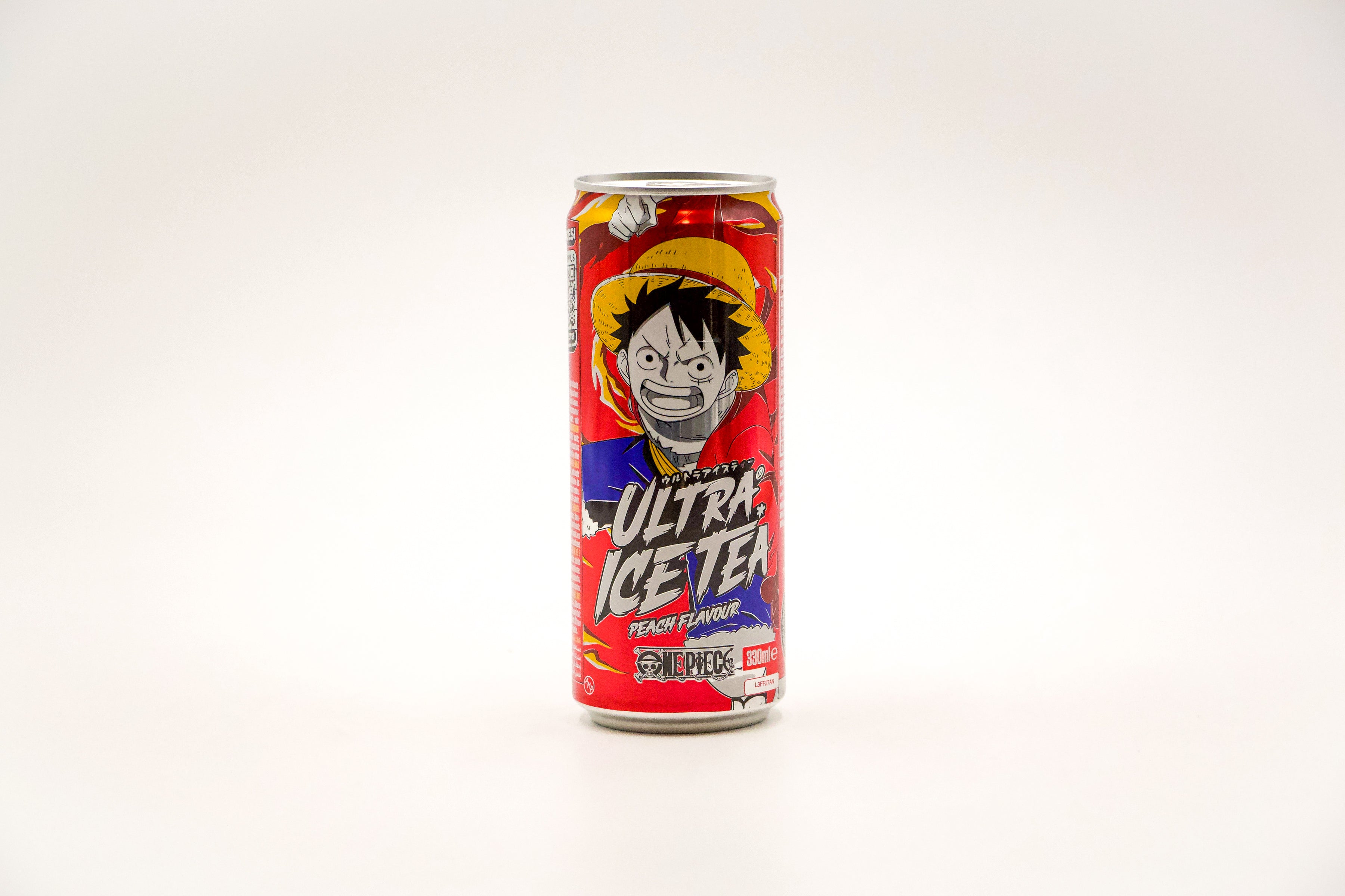 Ultra Ice Tea - One Piece, Ruffy, Pfirsichgeschmack, VPE: 330ml, VKE: 24x330ml