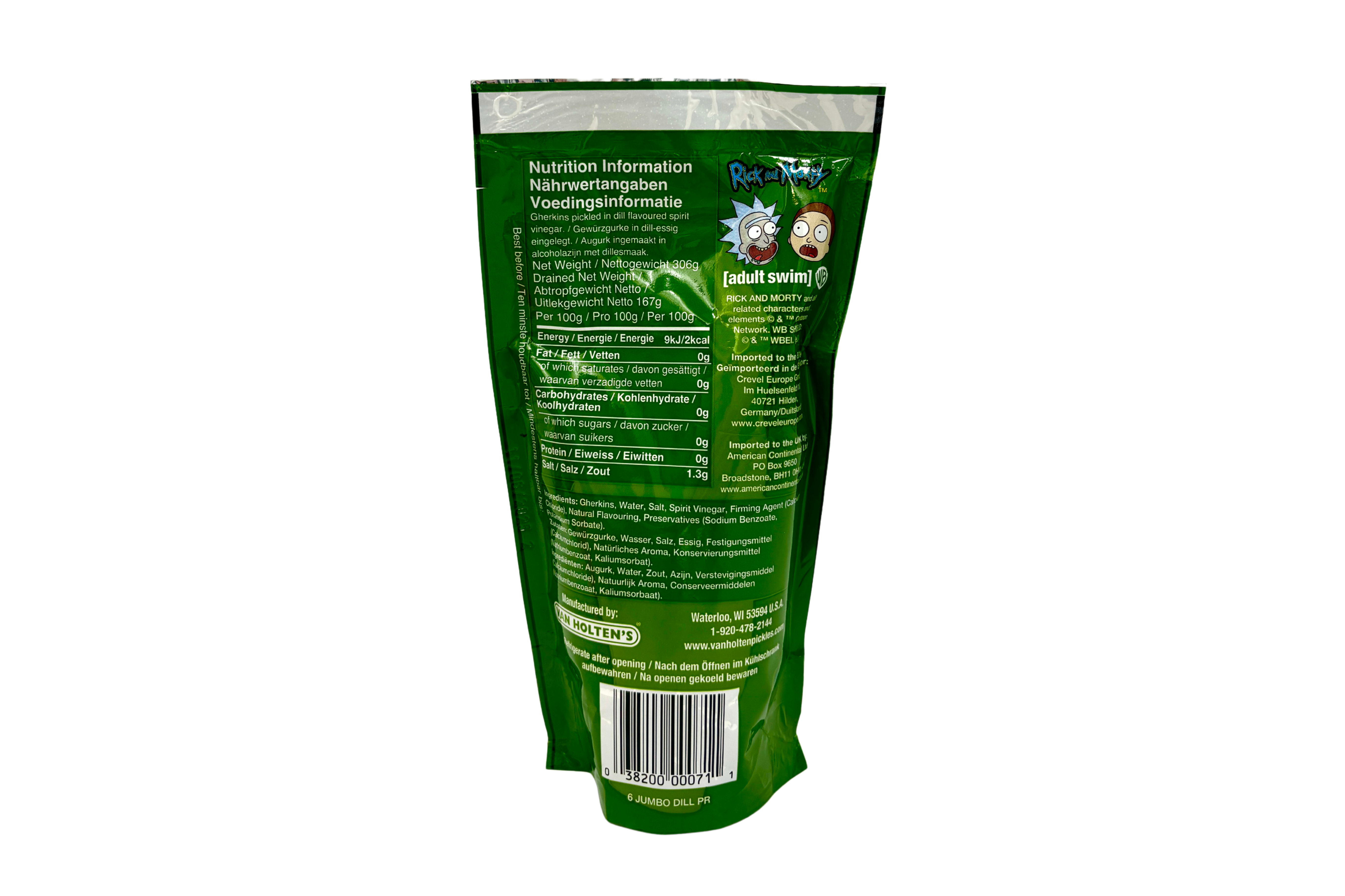 Van Holten´s Rick and Morty Dill Pickle, VPE: 333g, VKE: 12x333g