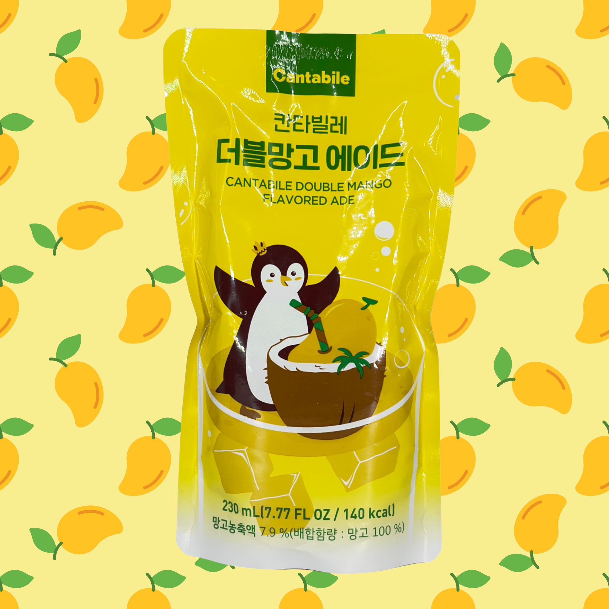 Cantabile Double Mango Flavored Ade, VPE: 230ml, VKE: 10x230ml