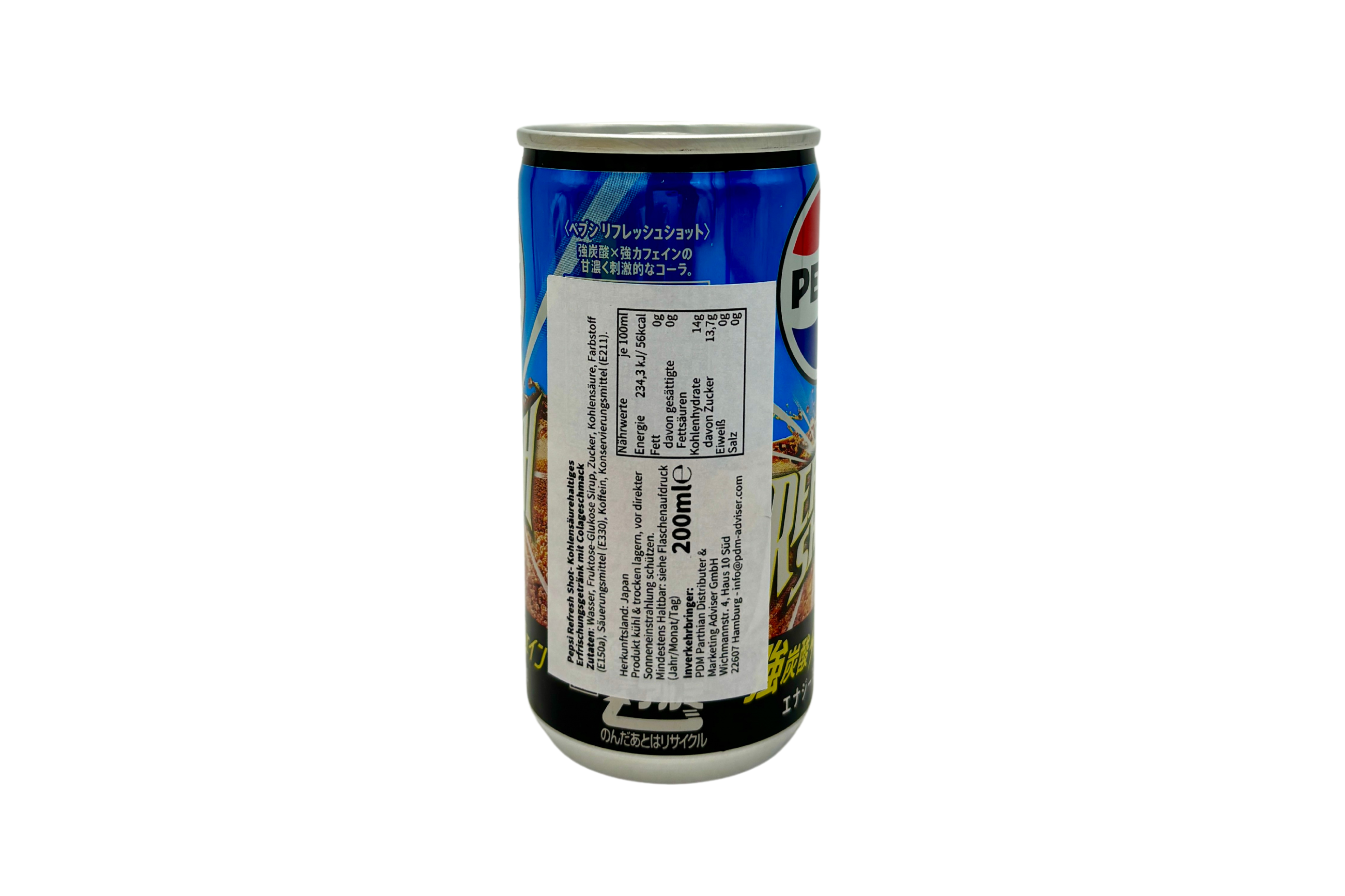 Pepsi Refresh Shot Japan, VPE: 200ml, VKE: 30x200ml