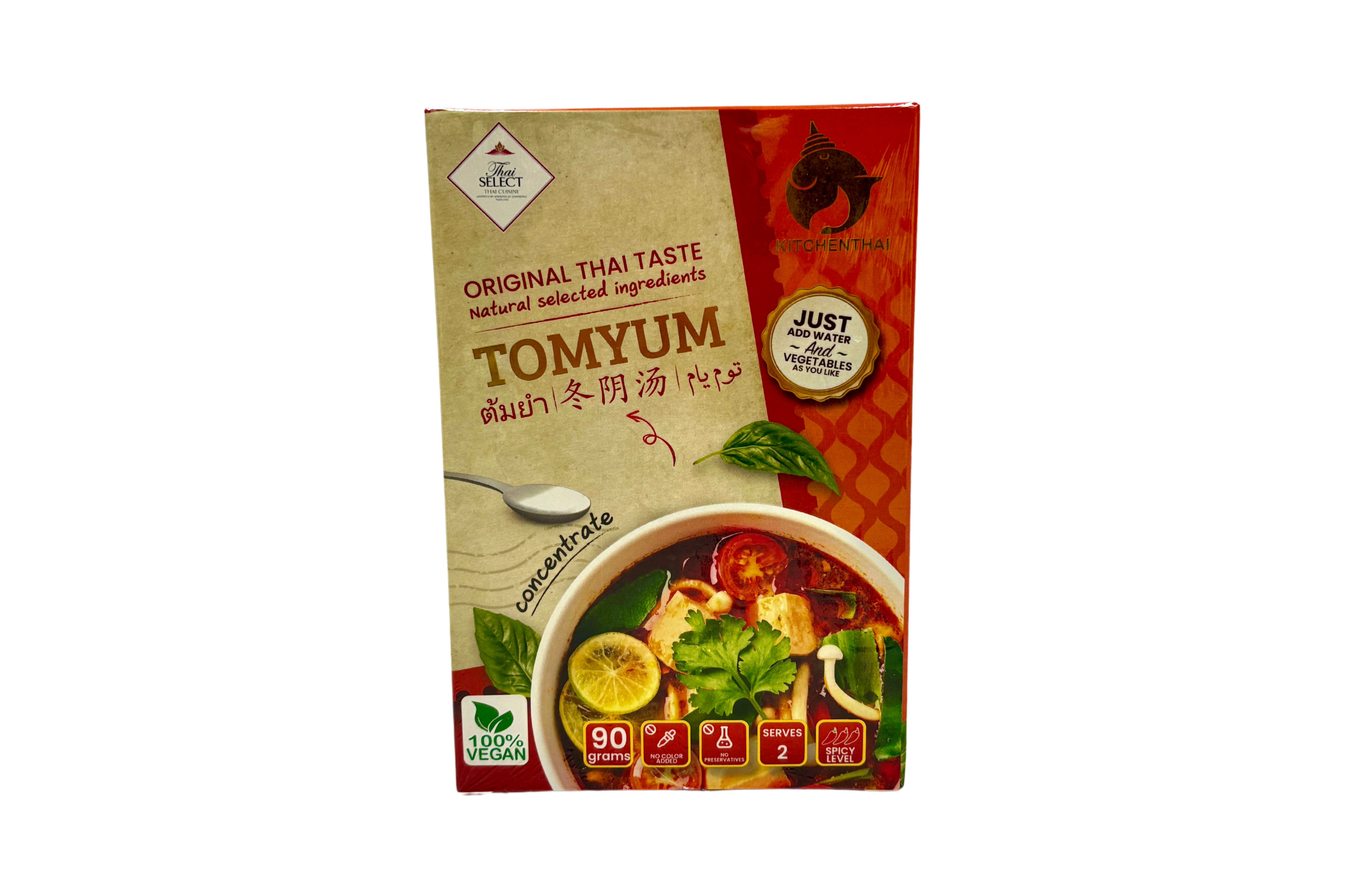 Kitchenthai Tomyum Curry, VPE: 90g, VKE: 24x90g