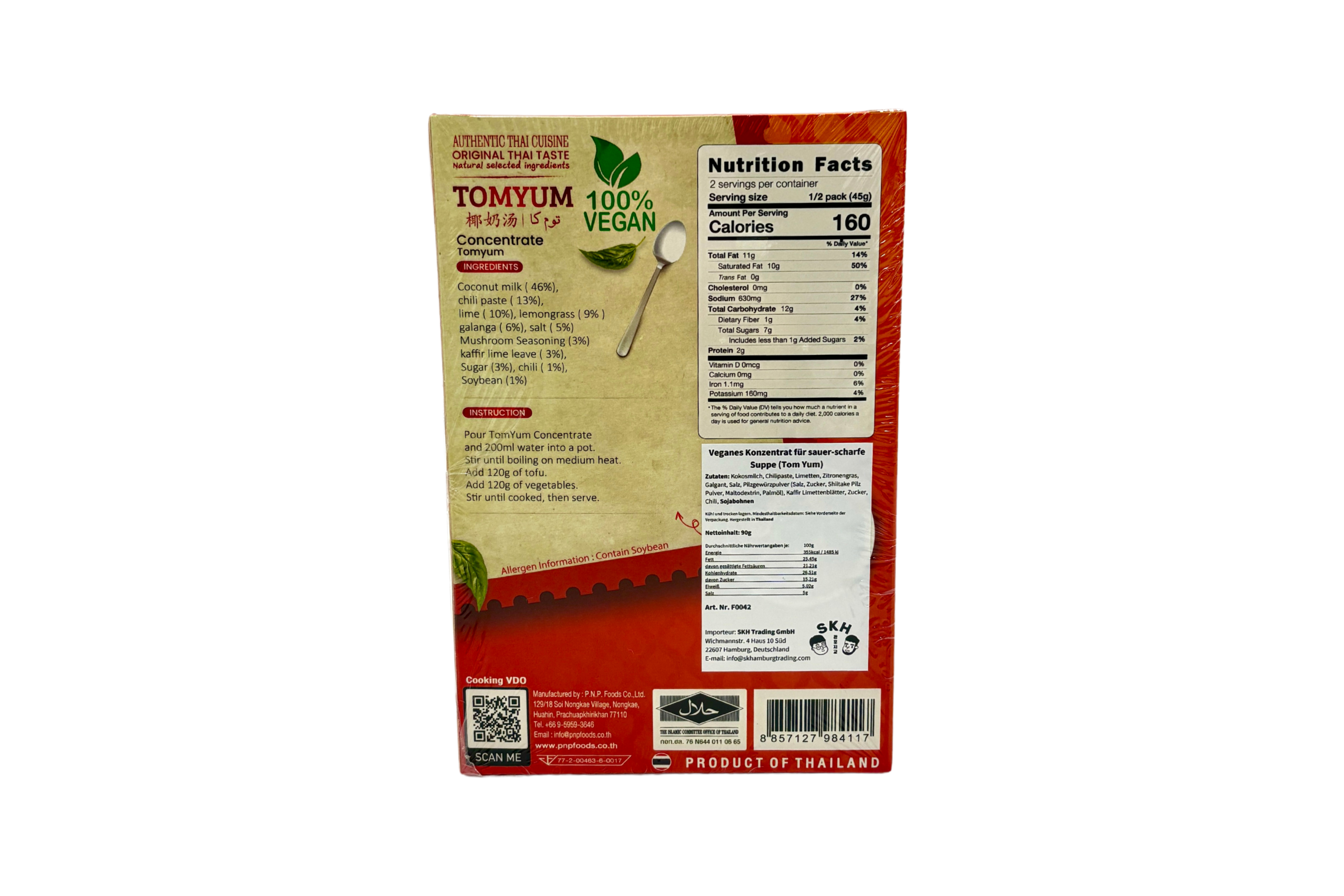 Kitchenthai Tomyum Curry, VPE: 90g, VKE: 24x90g