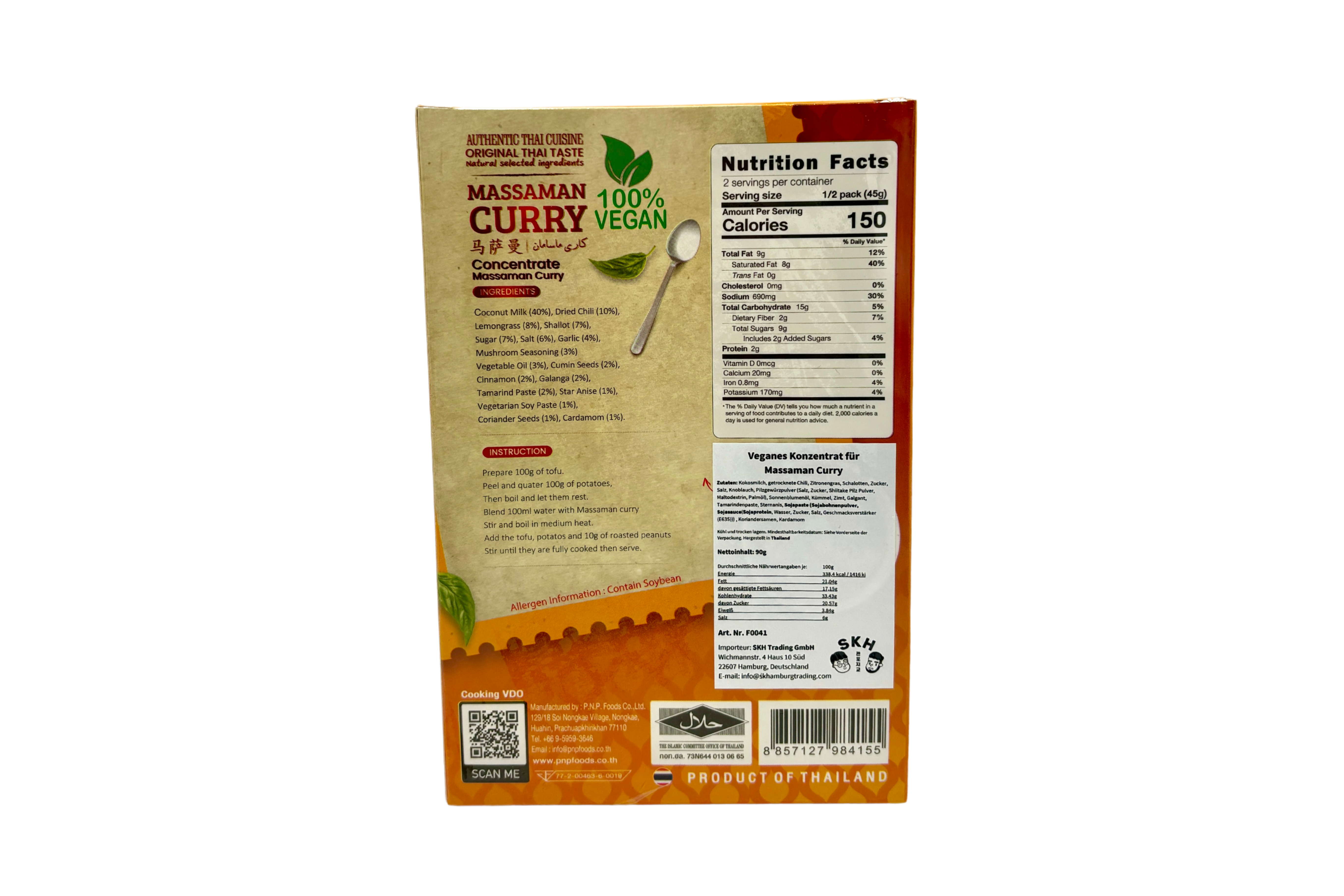 Kitchenthai Massaman Curry, VPE: 90g, VKE: 24x90g