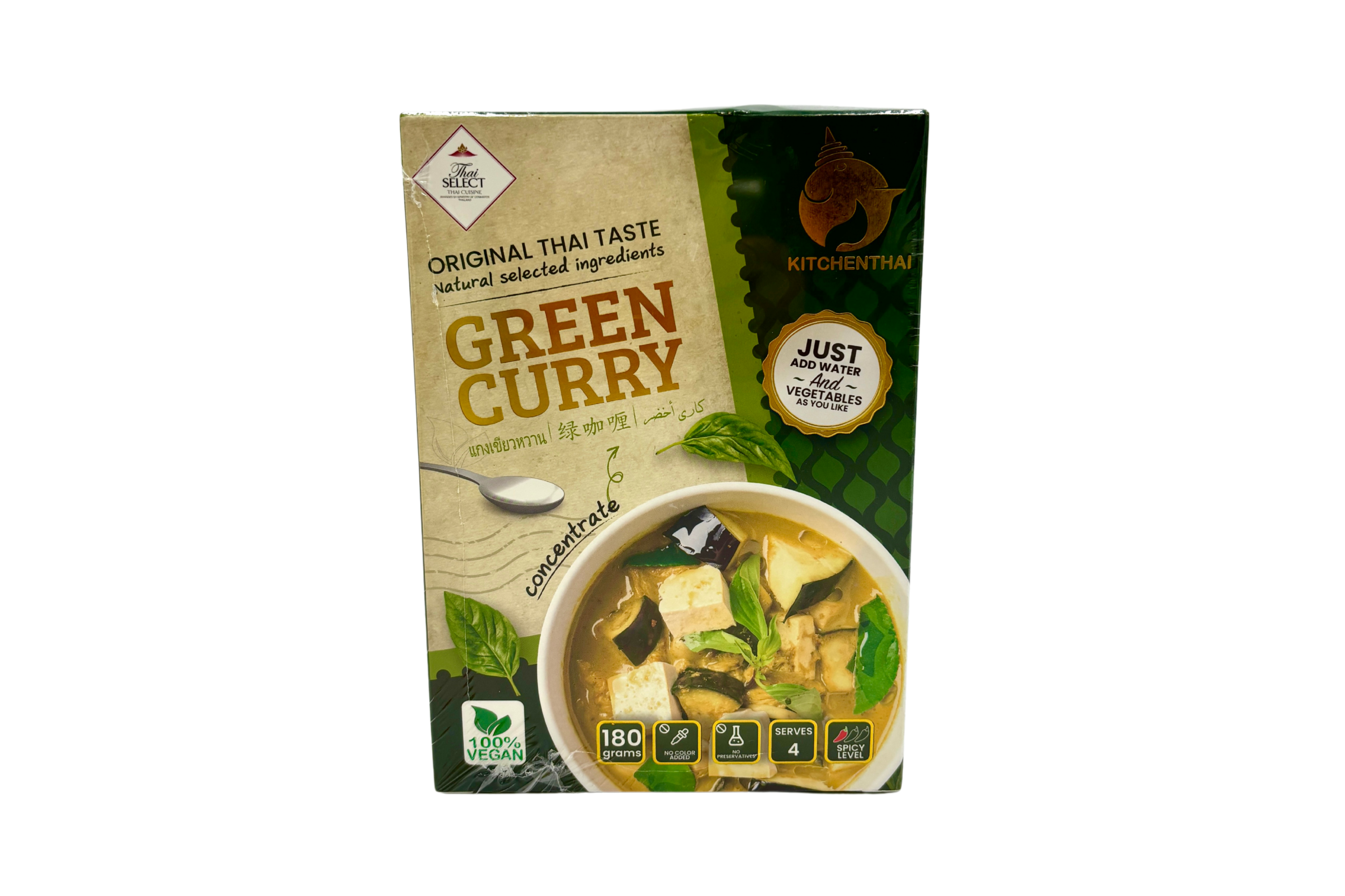 Kitchenthai Green Curry, VPE: 180g, VKE: 24x180g