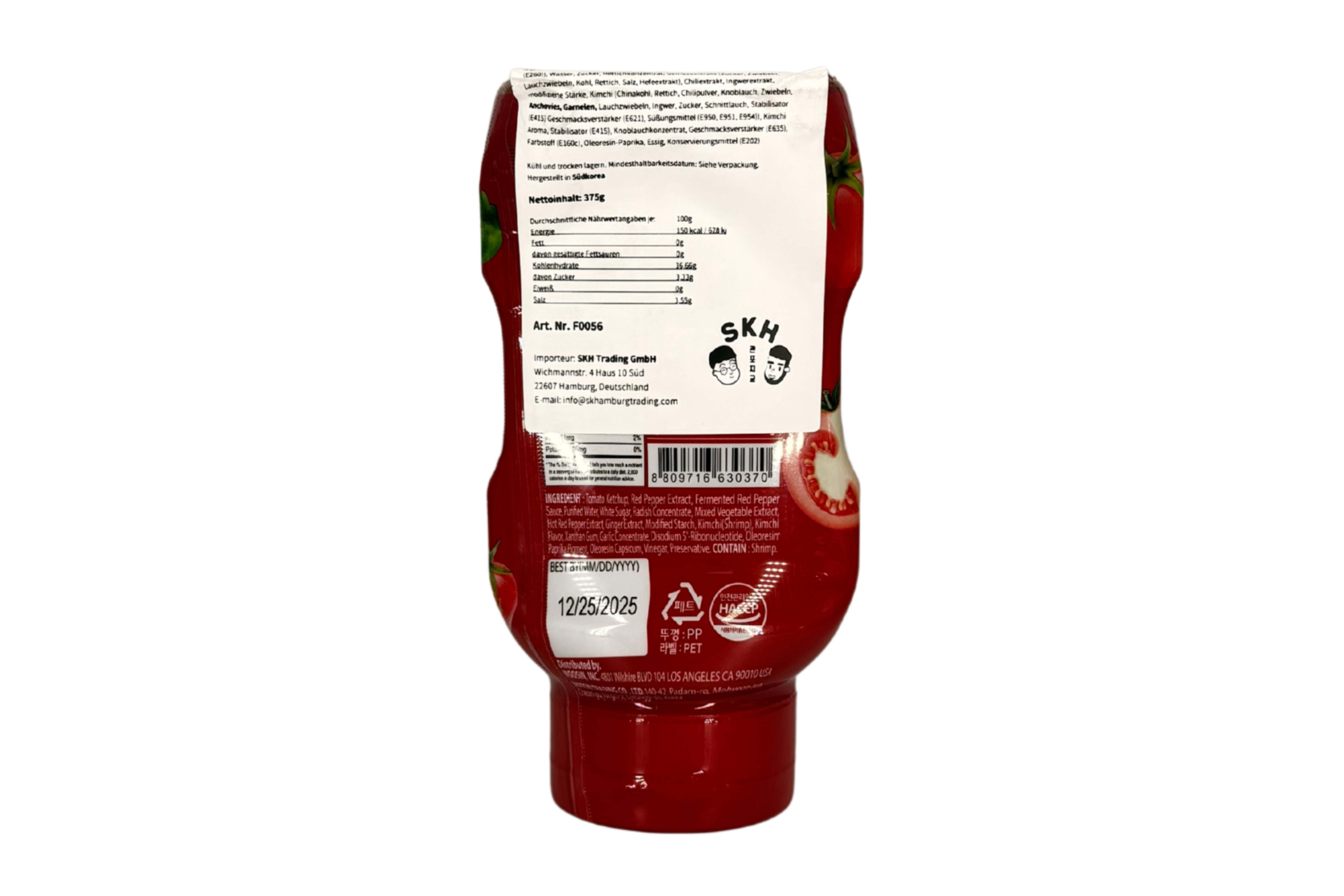 Delief Kimchi Ketchup, VPE: 375g, VKE: 25x375g
