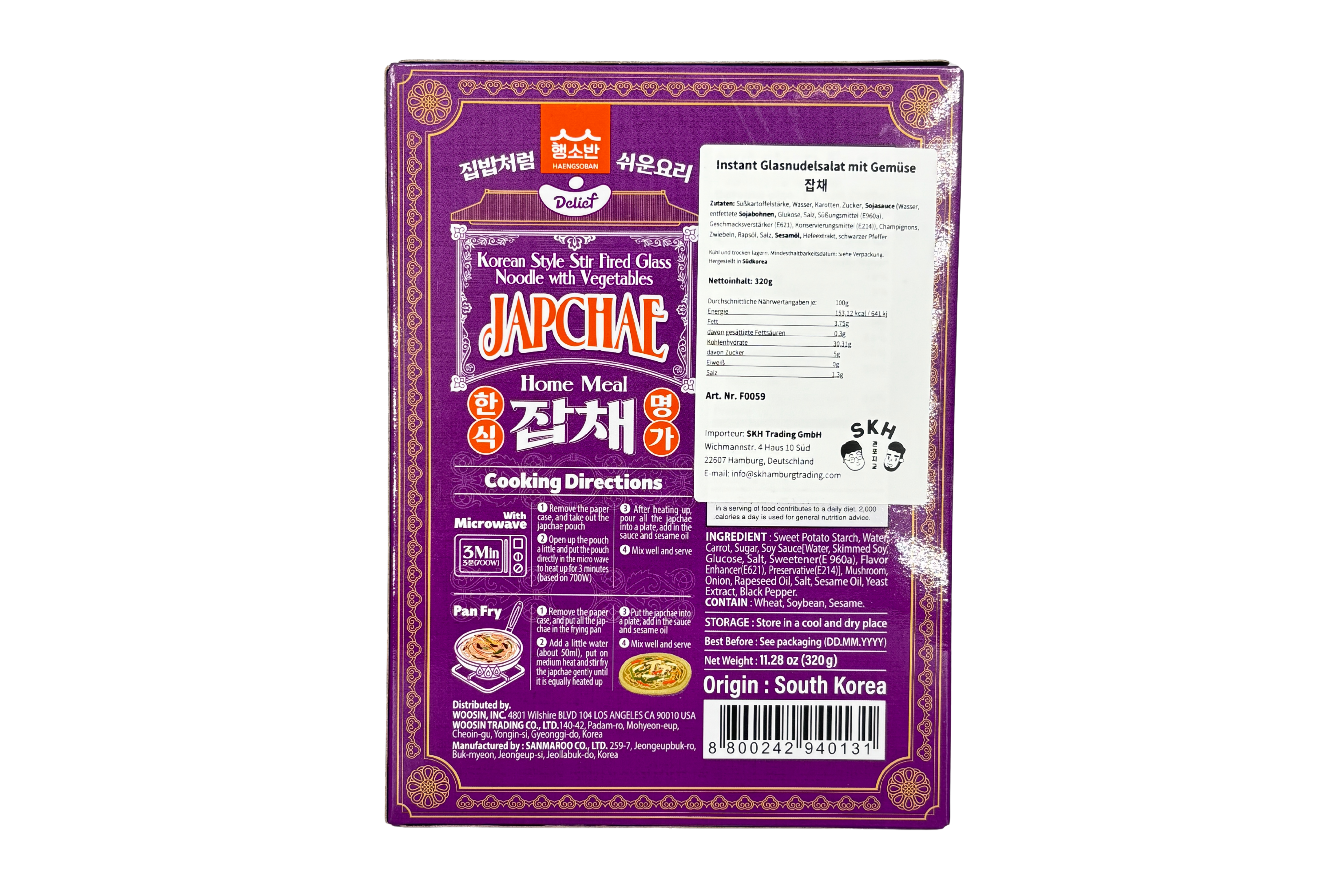 Delief Japchae, VPE: 320g, VKE: 12x320g