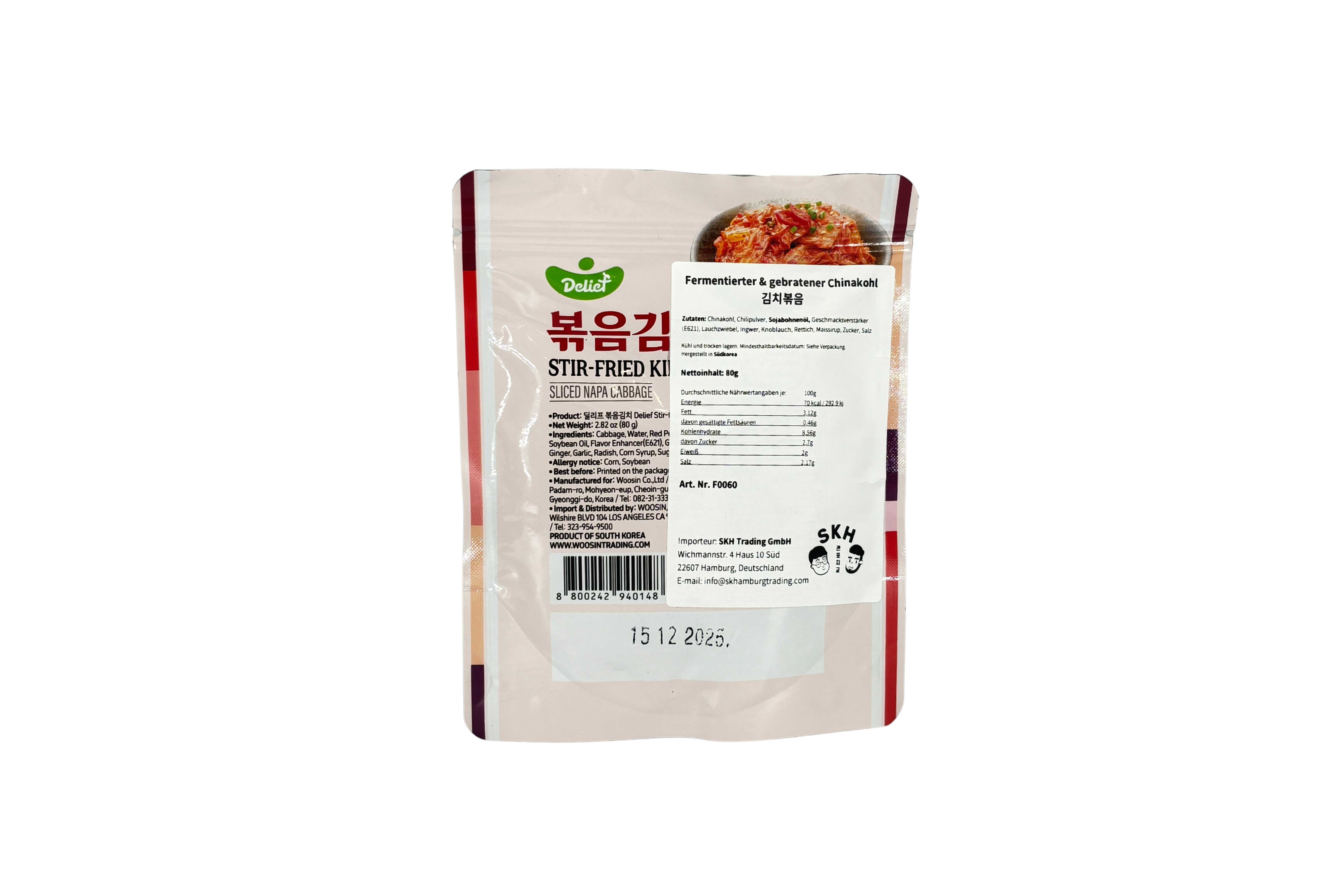 Delief Stir-Freid Kimchi, VPE: 80g, VKE: 40x80g