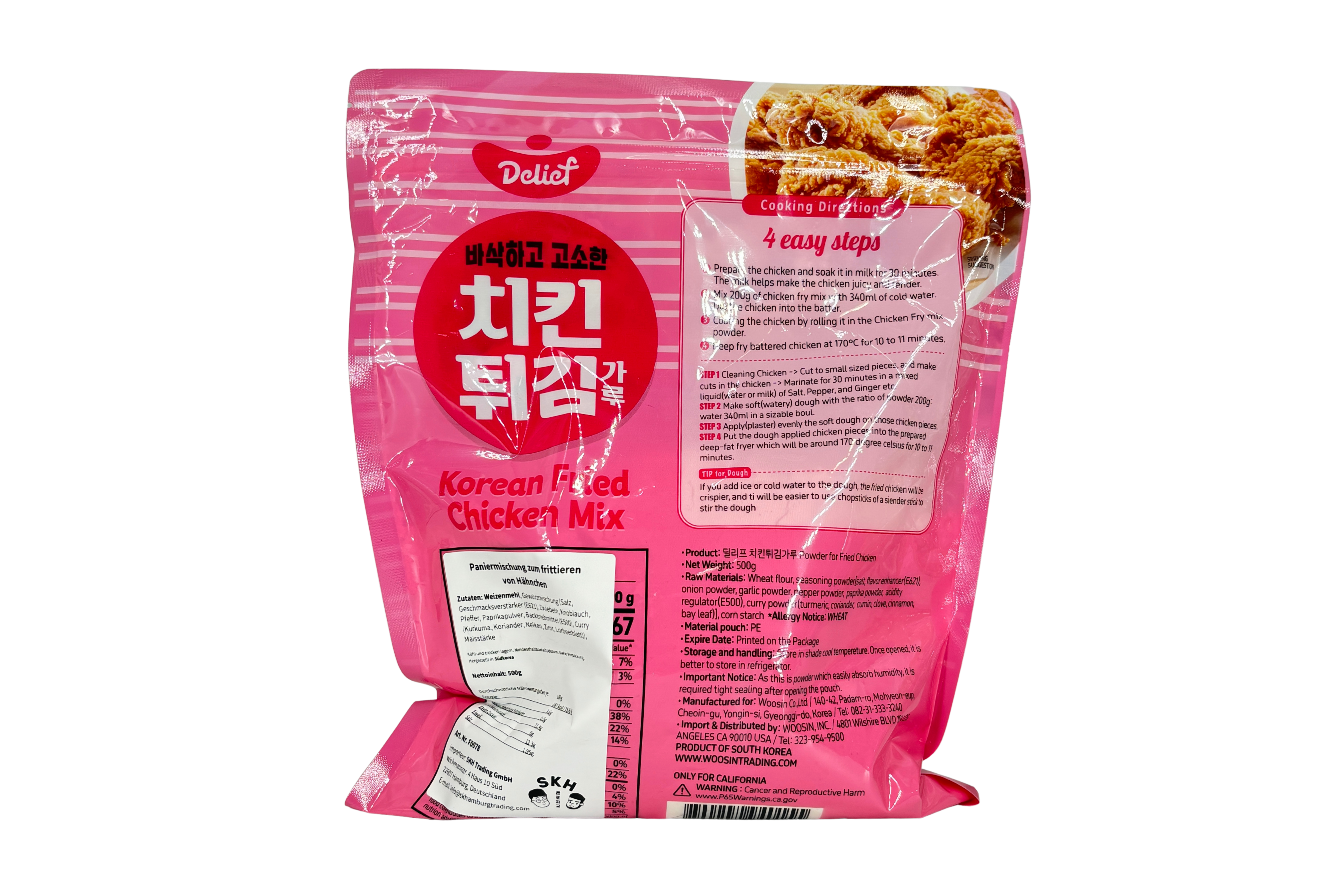 Delief Korean Fried Chicken Mix, VPE: 500g, VKE: 20x500g