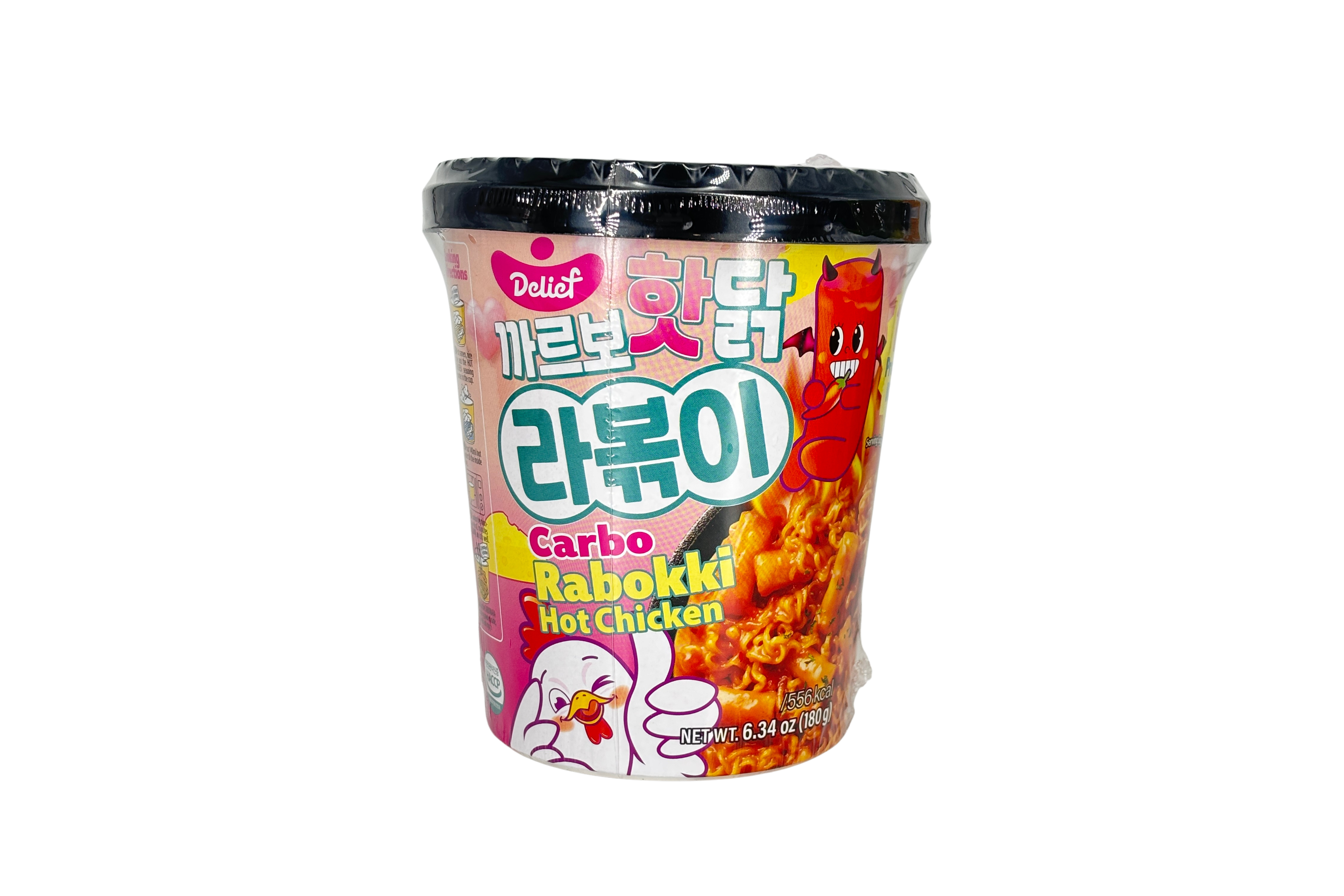 Delief Carbonara Hot Chicken Flavor Rabokki, VPE: 180g, VKE: 24x180g