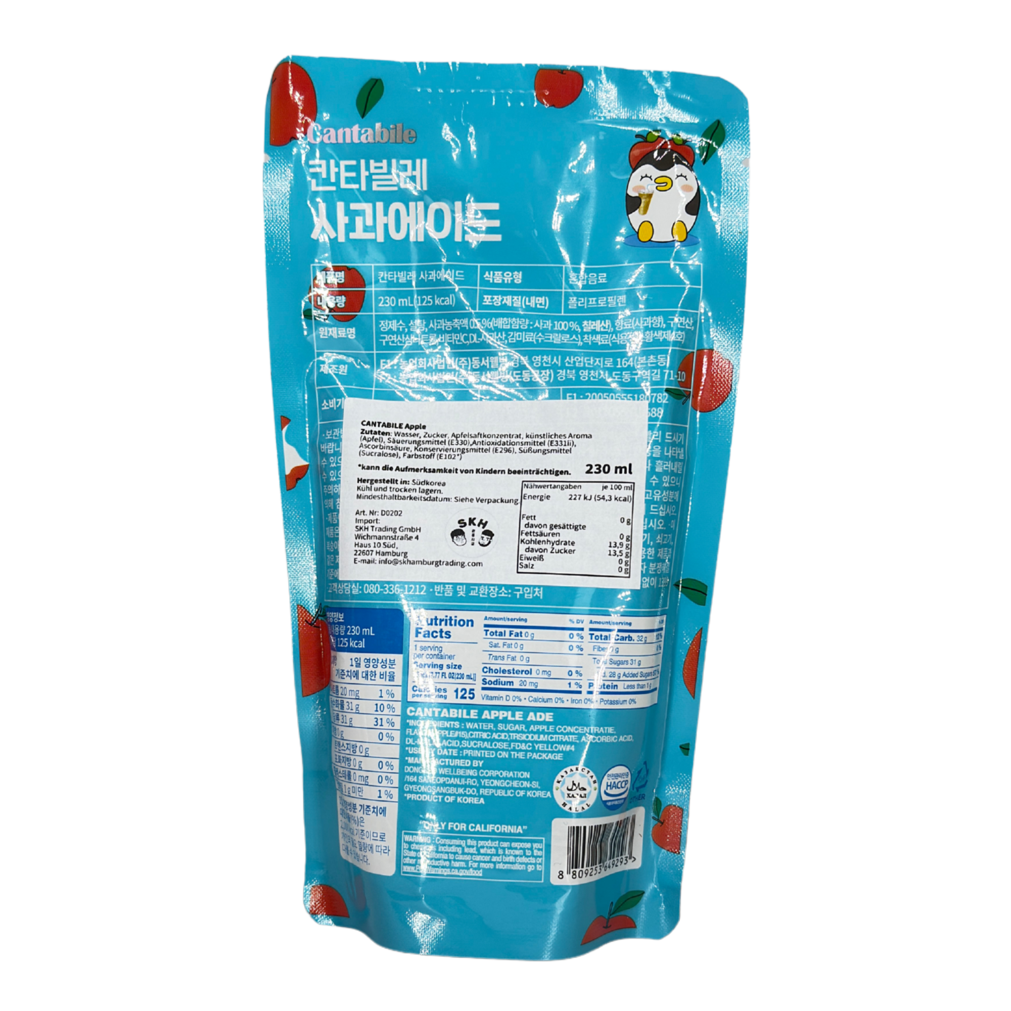 Cantabile Apple Flavored Ade, VPE: 230ml, VKE: 10x230ml