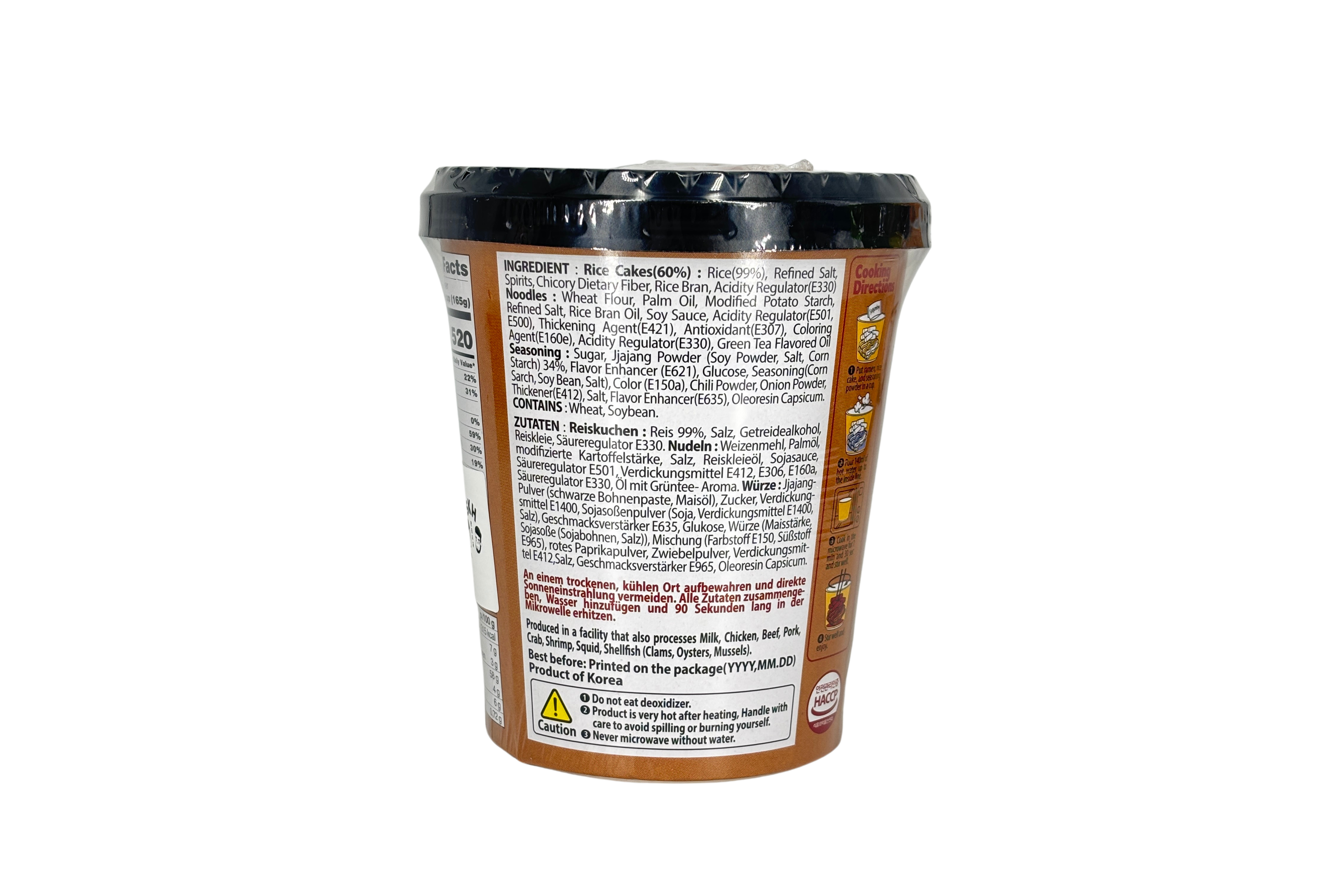 Delief Jjajang Flavor Rabokki, VPE: 165g, VKE: 24x165g