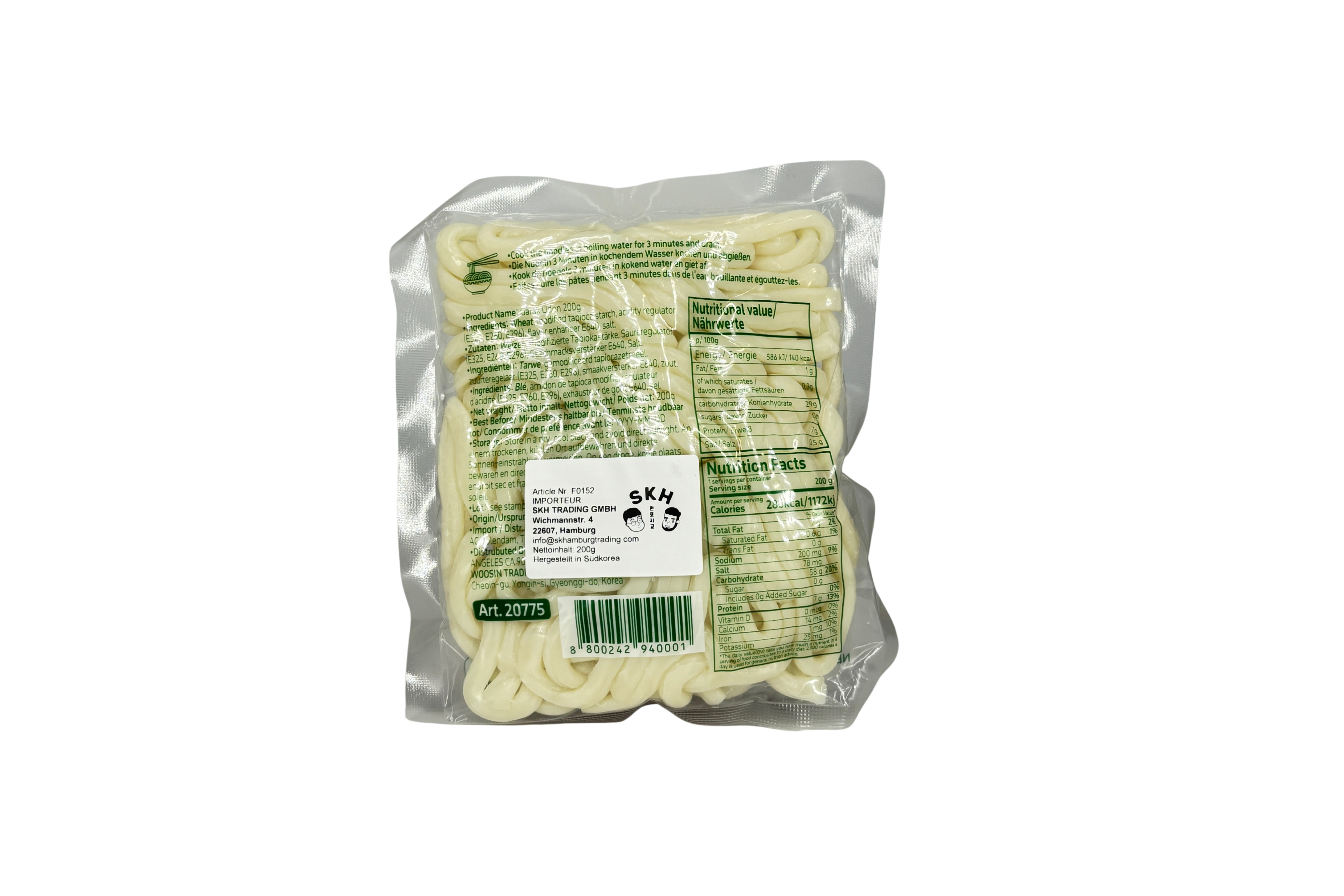 Garak Udon Nudeln, VPE: 500g, VKE: 50x200g