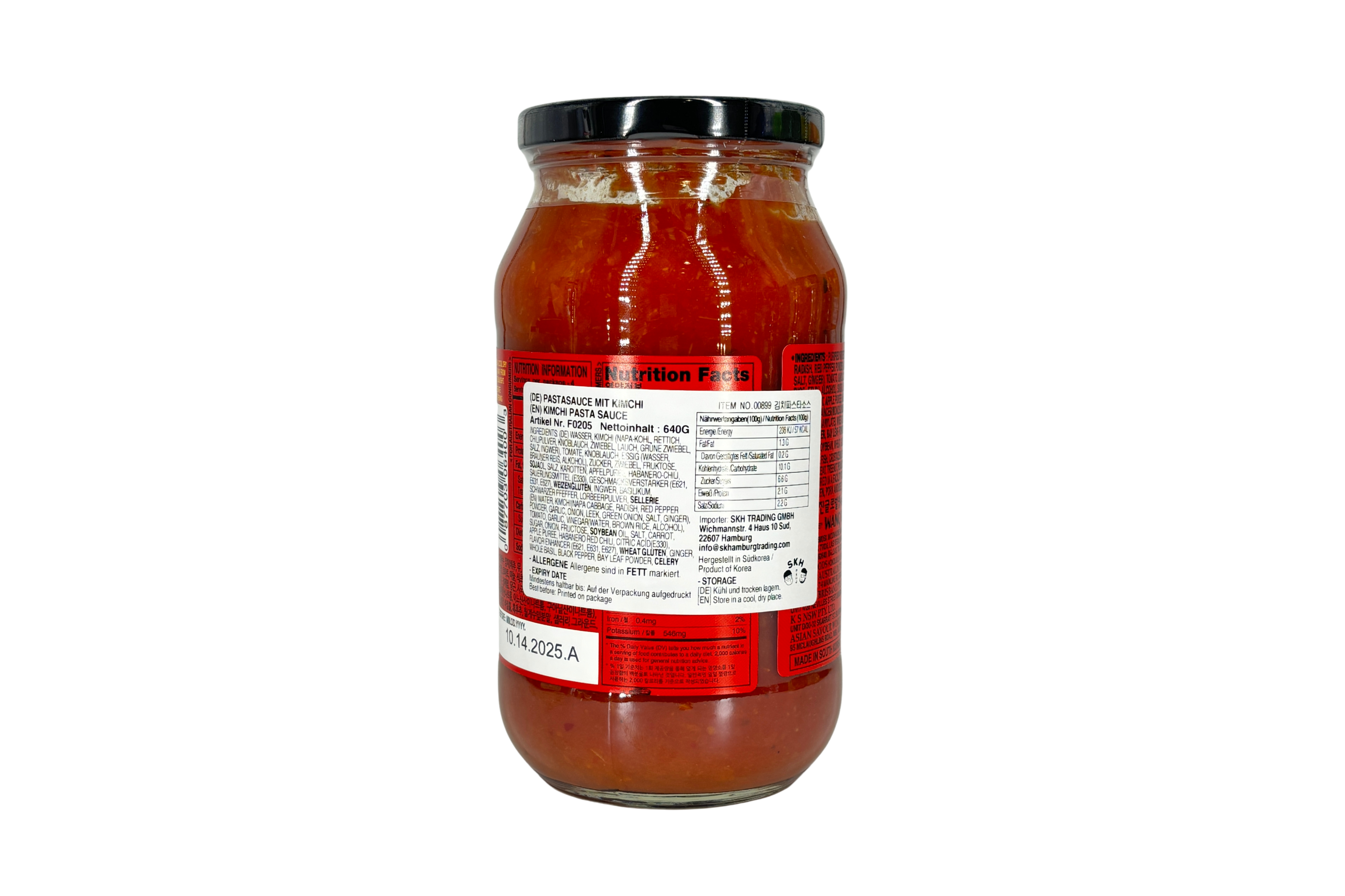 Surasang Kimchi Pasta Tomato Sauce, VPE: 640g, VKE: 8x640g