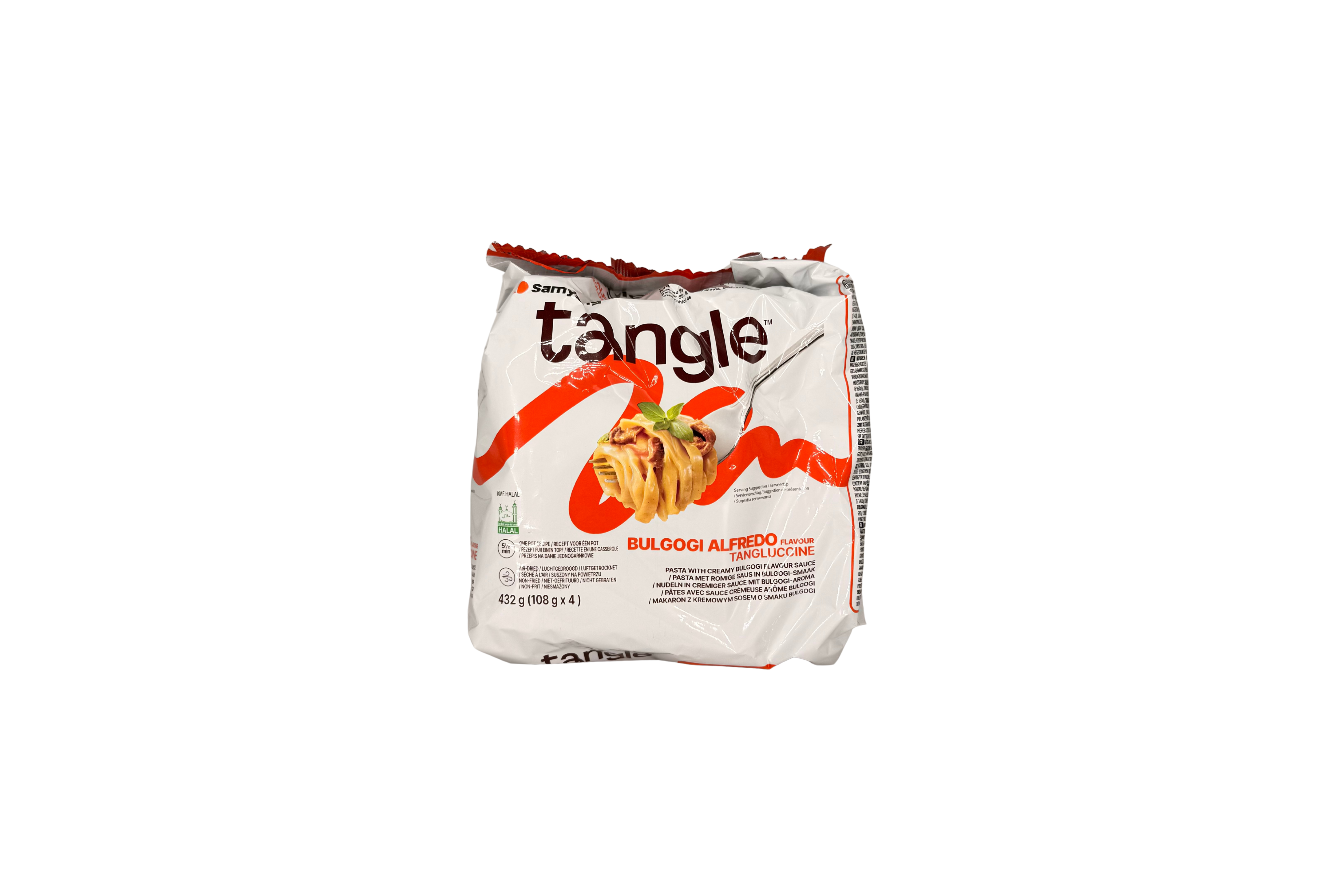 Samyang Tangle Bulgogi Alfredo Flavor Pasta, VPE: 432g (4x108g), VKE: 8x432g