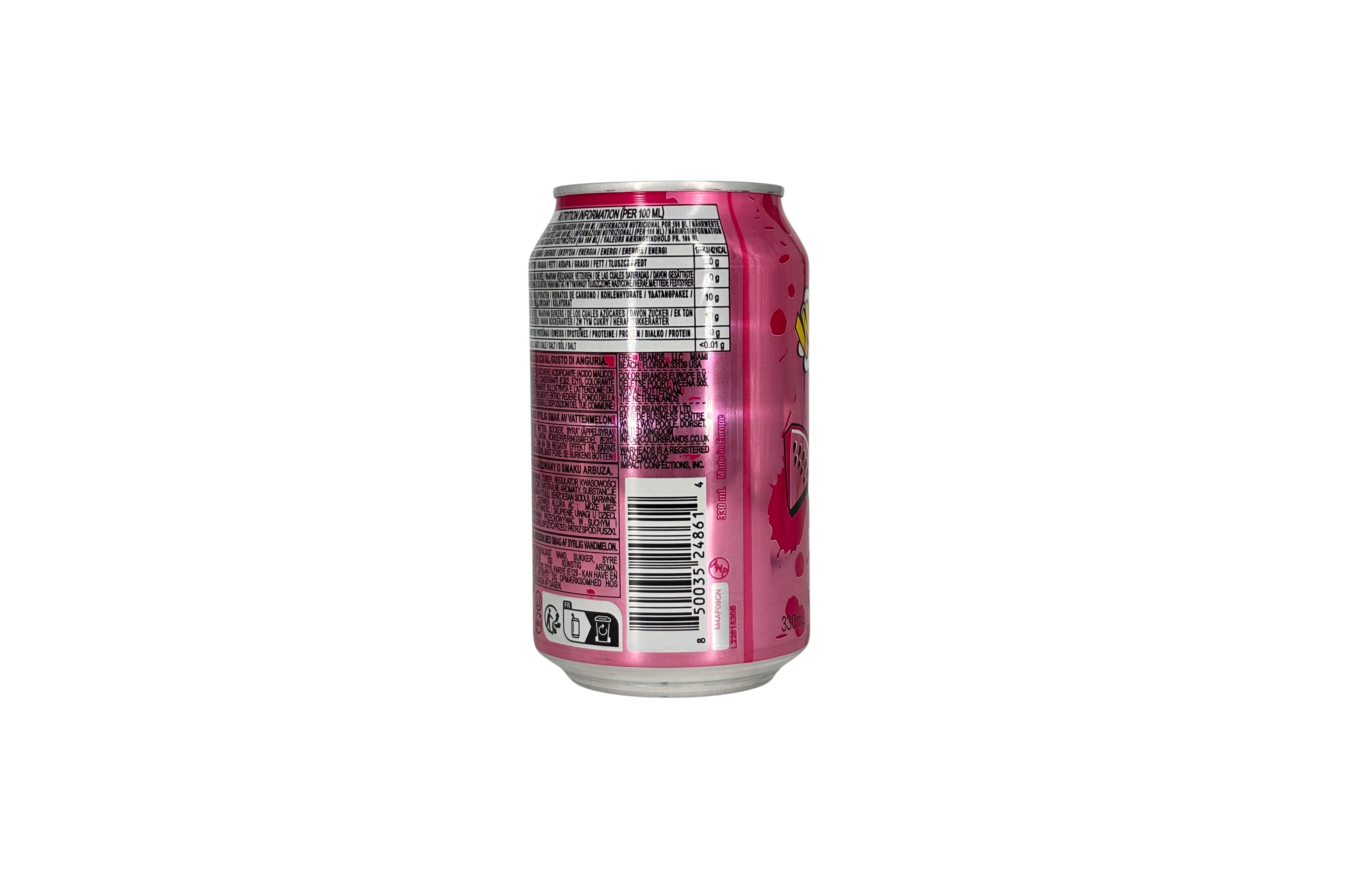 Warheads Sour Watermelon Soda, VPE: 330ml, VKE: 12x330ml