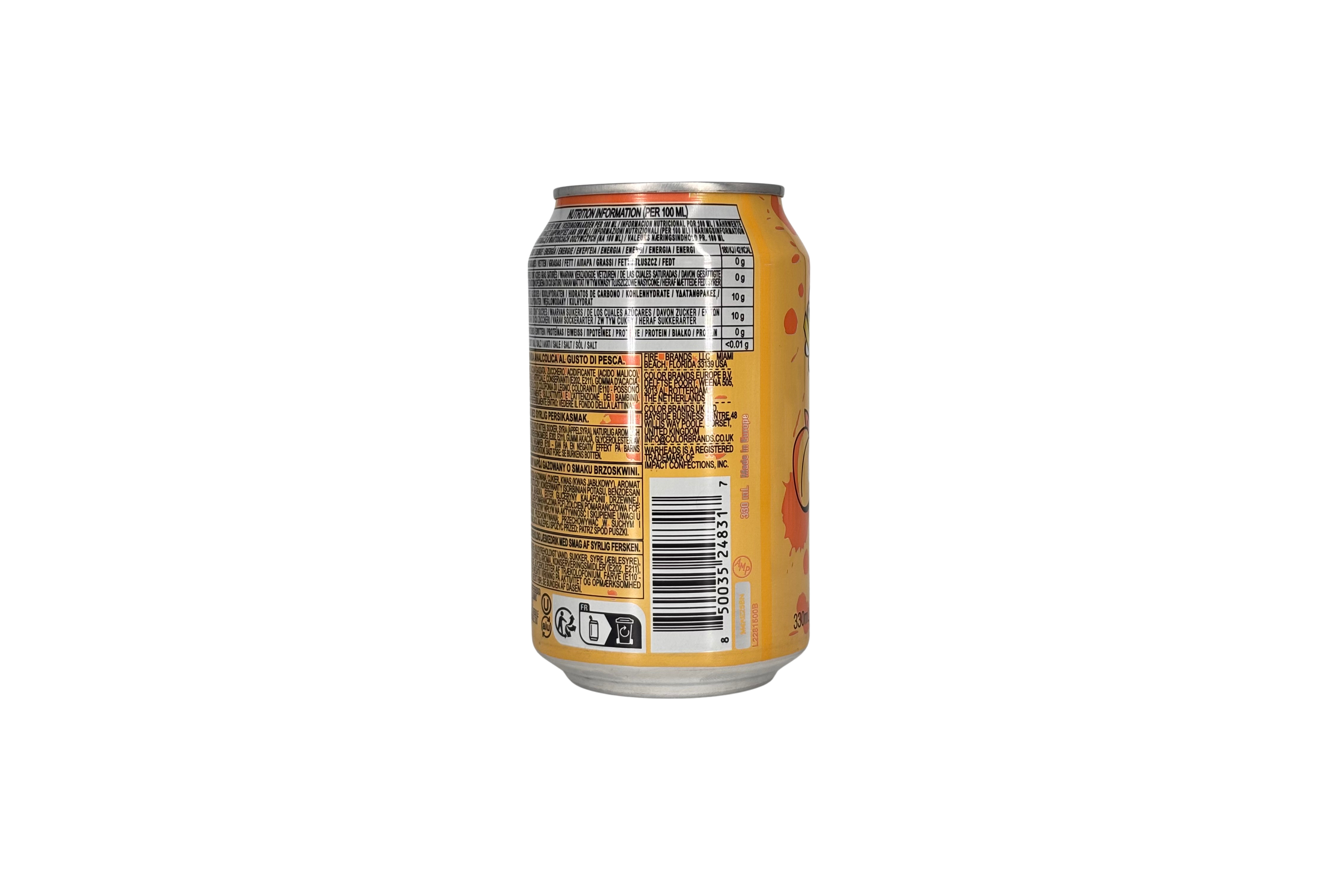 Warheads Sour Peach Soda, VPE: 330ml, VKE: 12x330ml