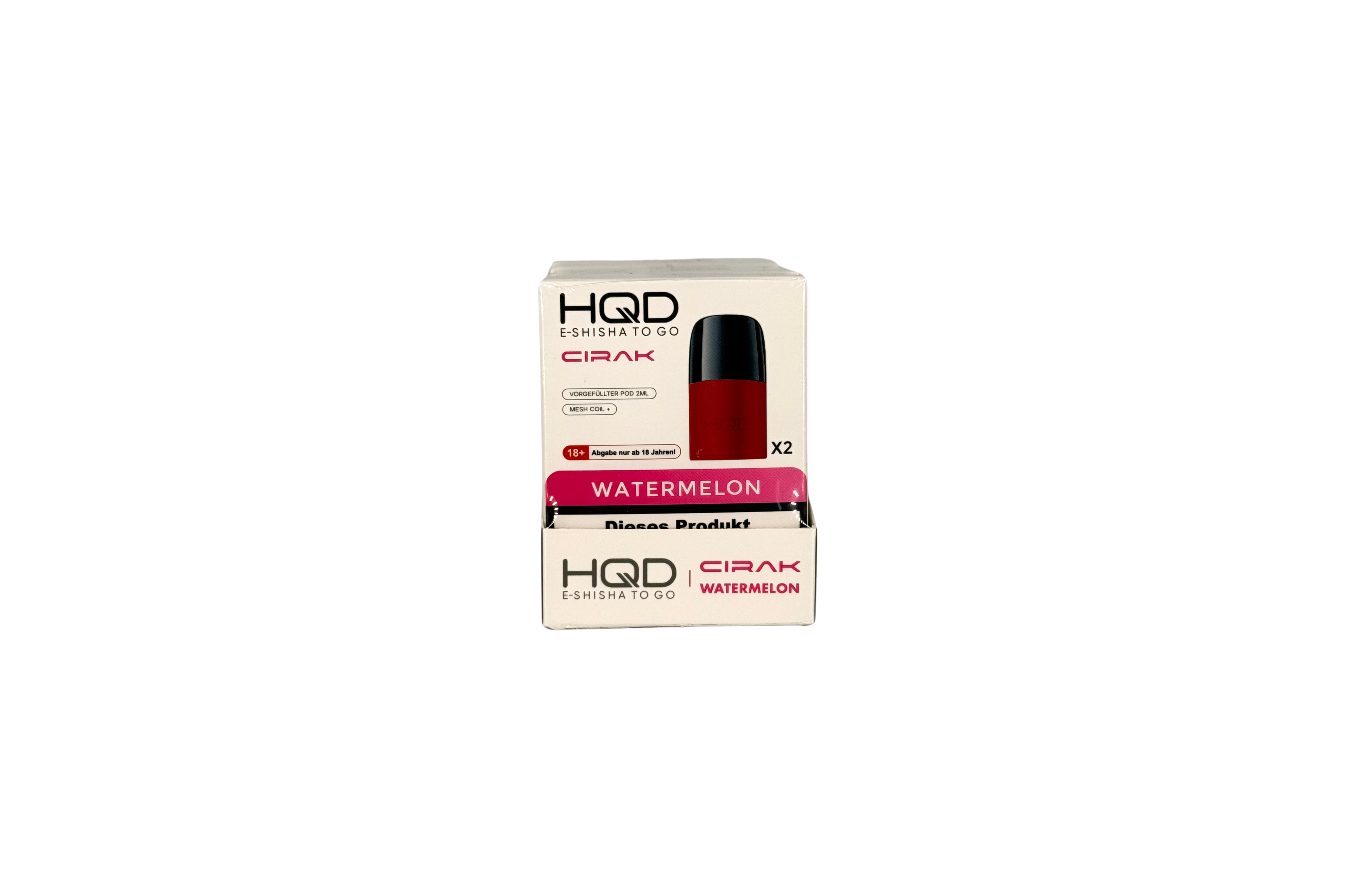 HQD Cirak Prefilled Pod Watermelon, VPE: 2 Stk. - 18mg/ml Nikotingehalt