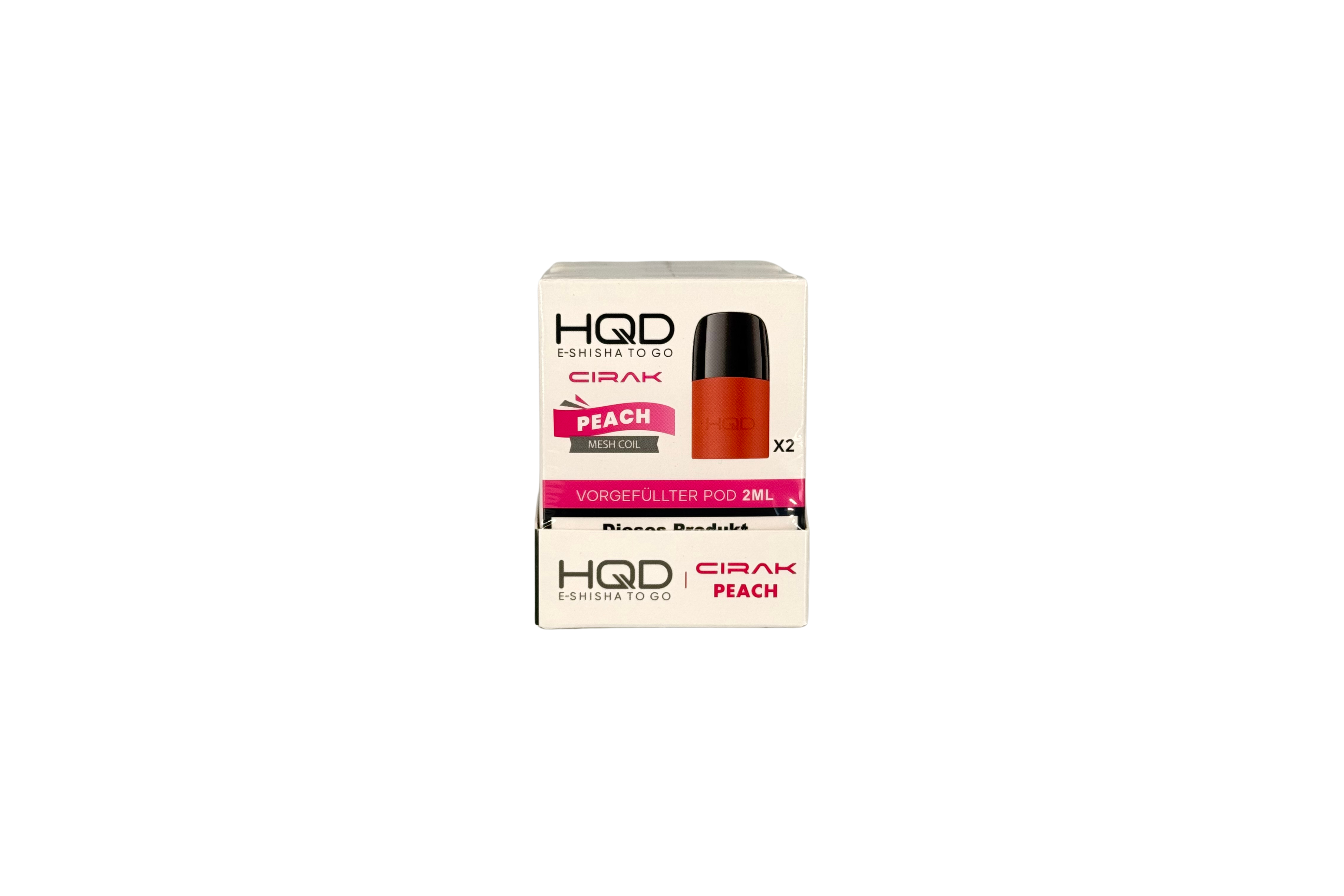 HQD Cirak Prefilled Pod Peach, VPE: 2 Stk. - 18mg/ml Nikotingehalt