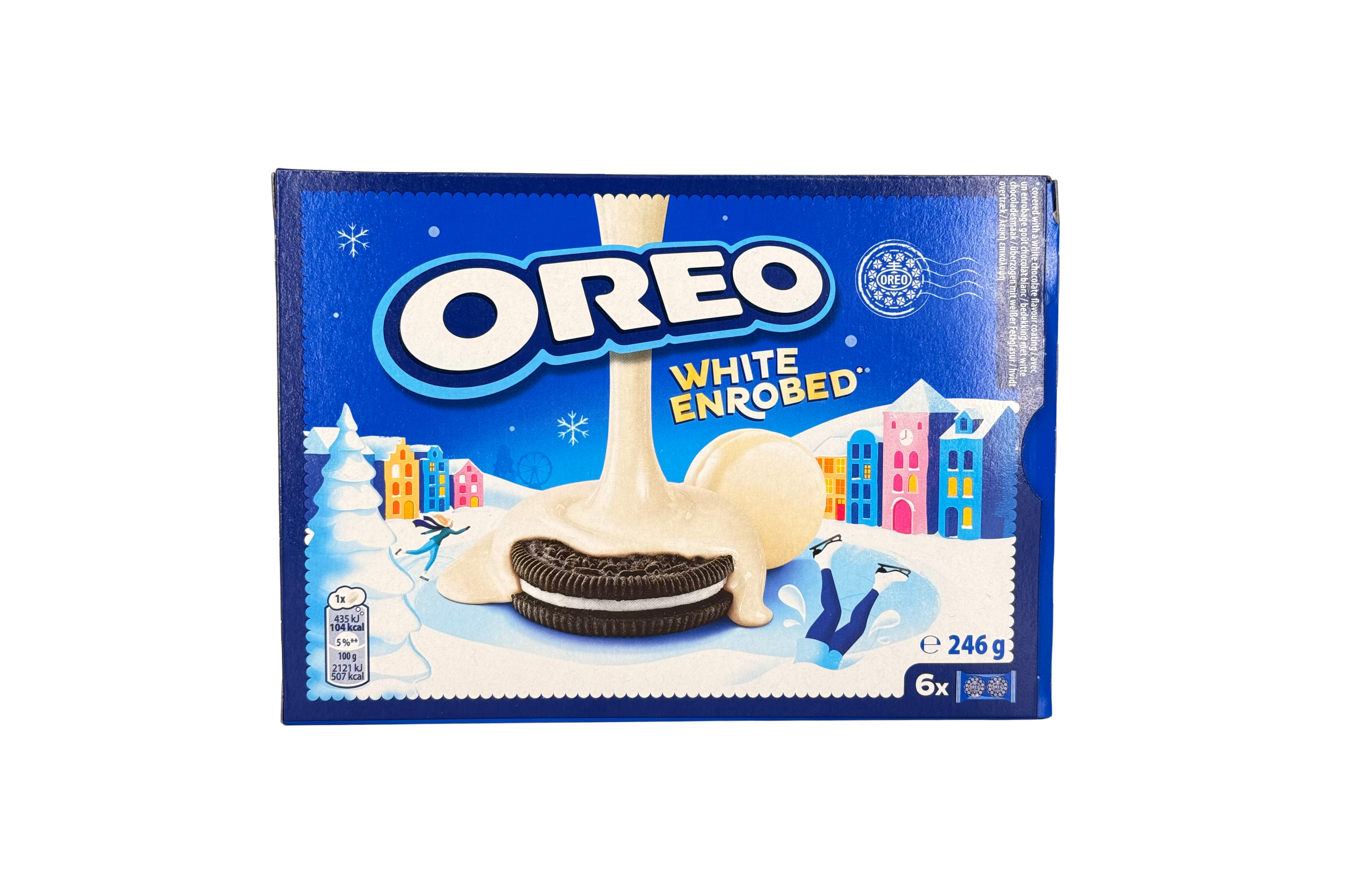 Oreo Cookies Enrobed, Covered White Chocolate, VPE: 246g, VKE: 10x246g
