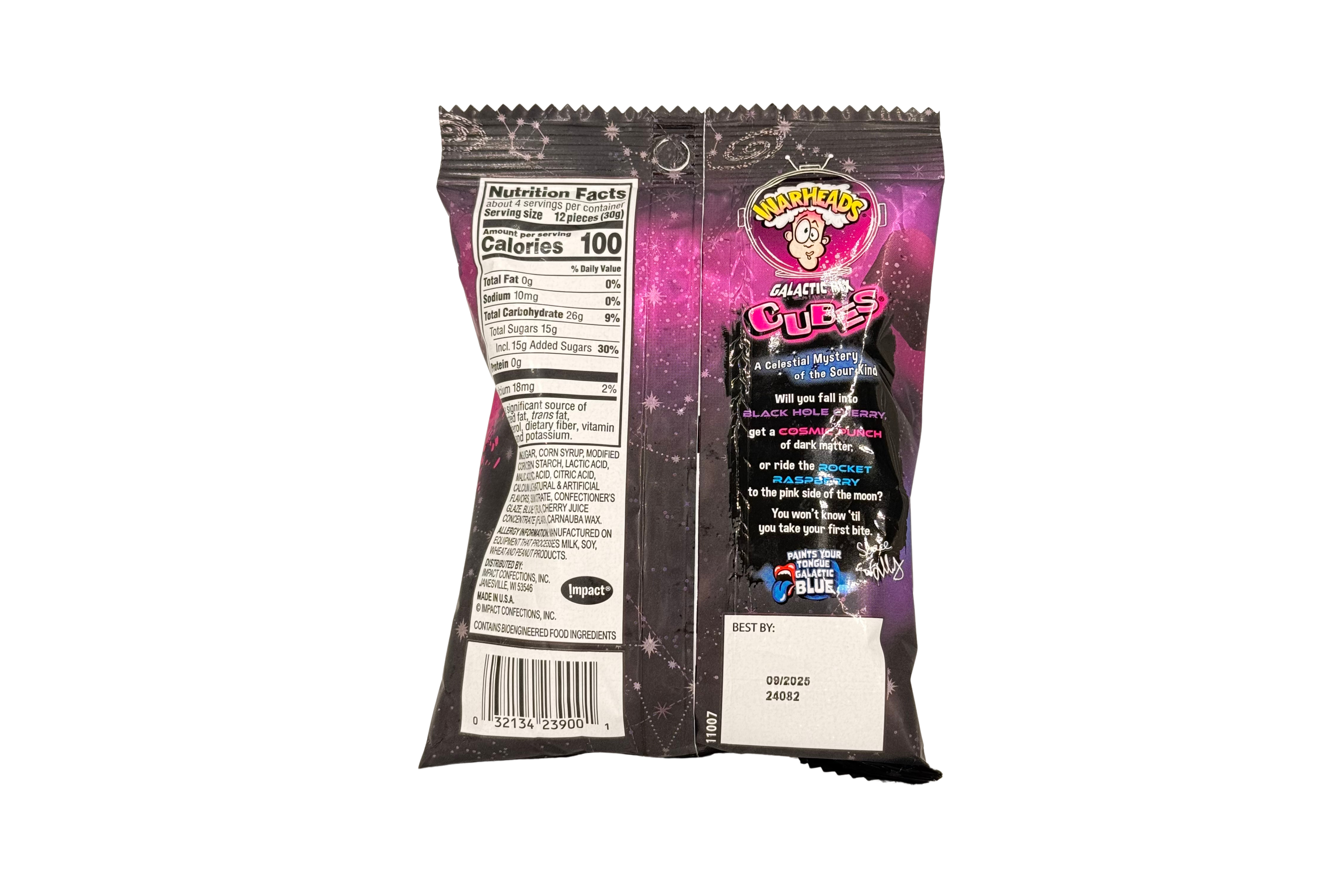 Warheads Galactic Mix Cubes PET Bag, VPE: 127g, VKE: 12x127g