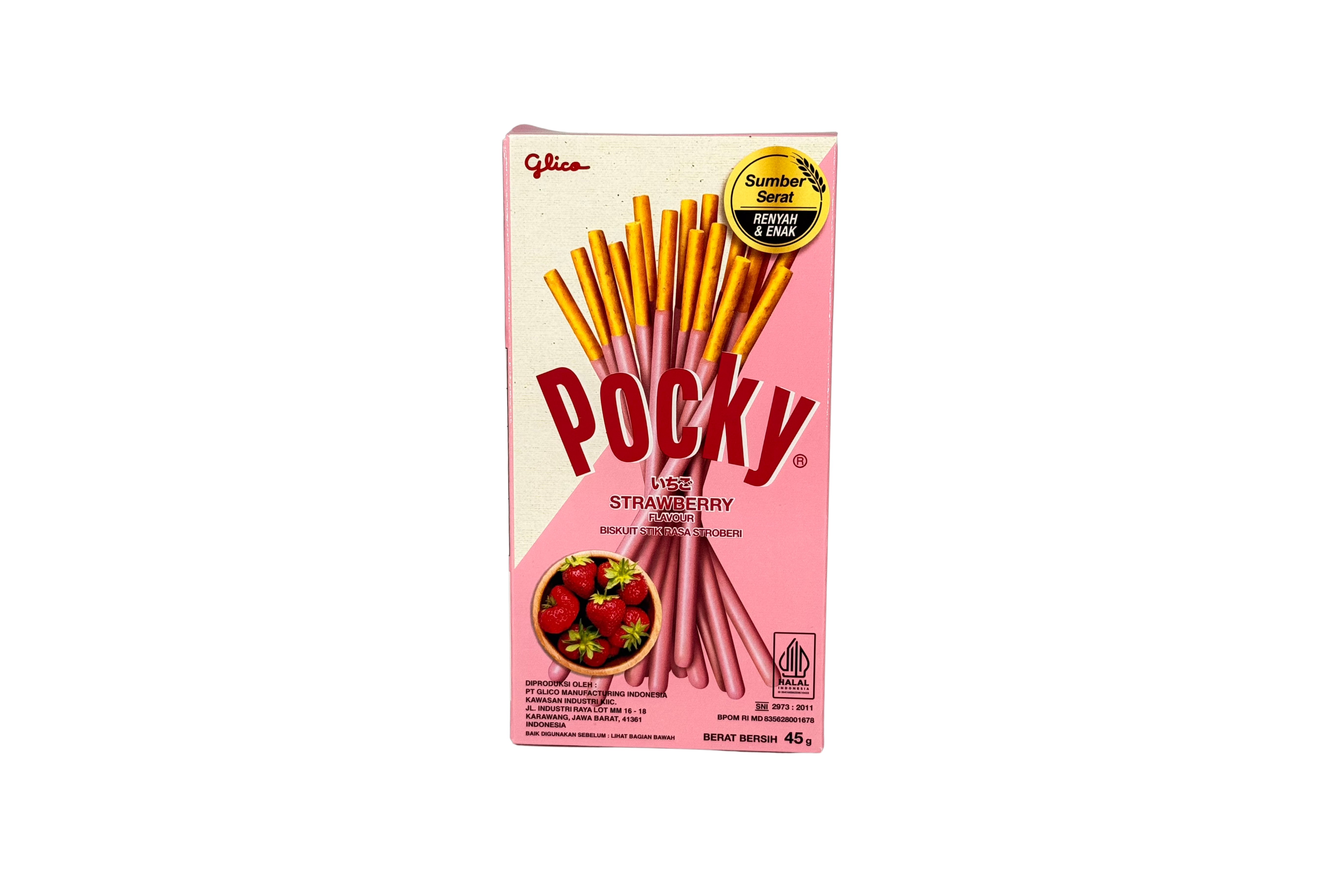 Pocky Strawberry, VPE: 45g, VKE: 10x45g